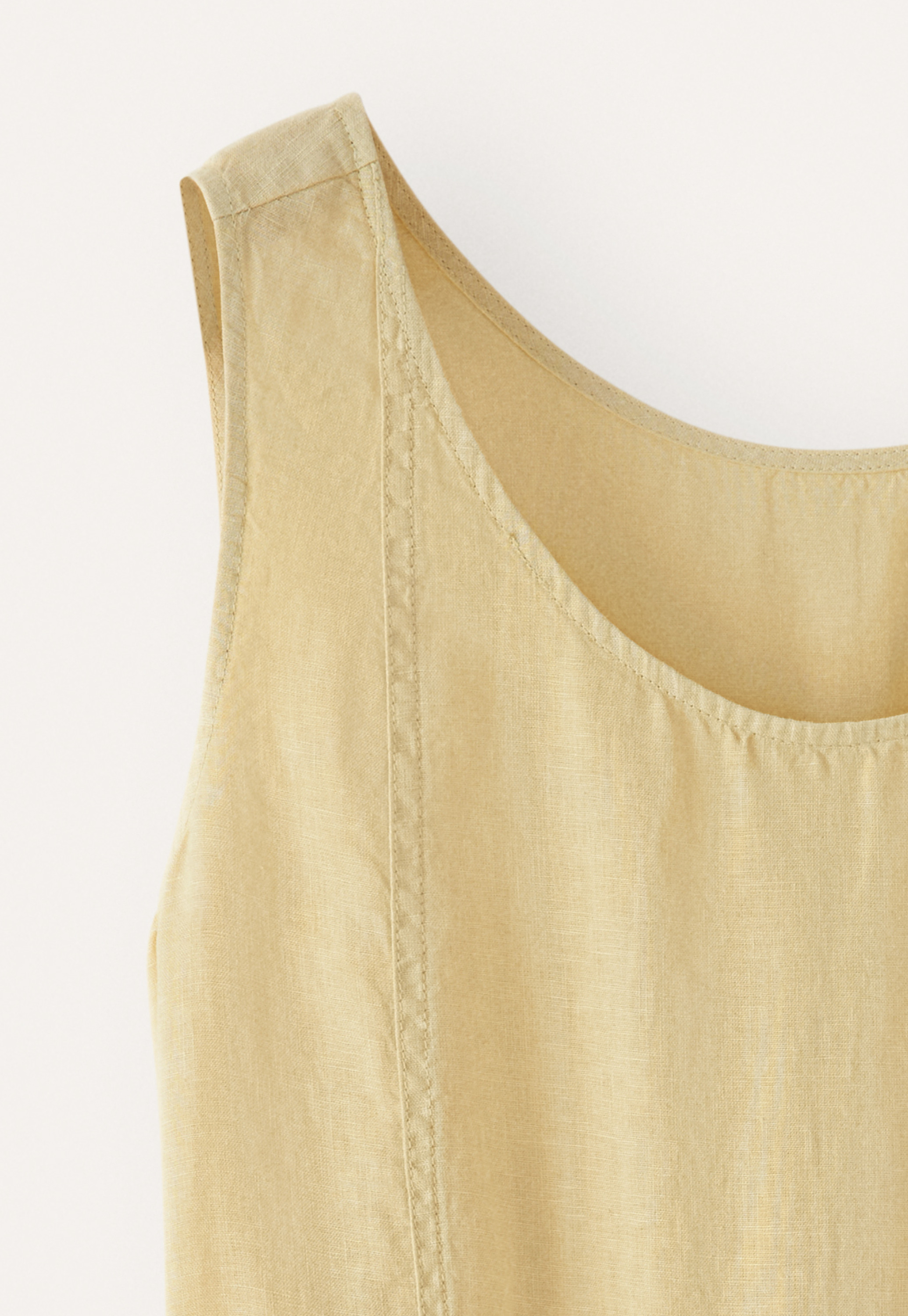 navy blue dress for baby girl Sleeveless A-Line Linen Dress
