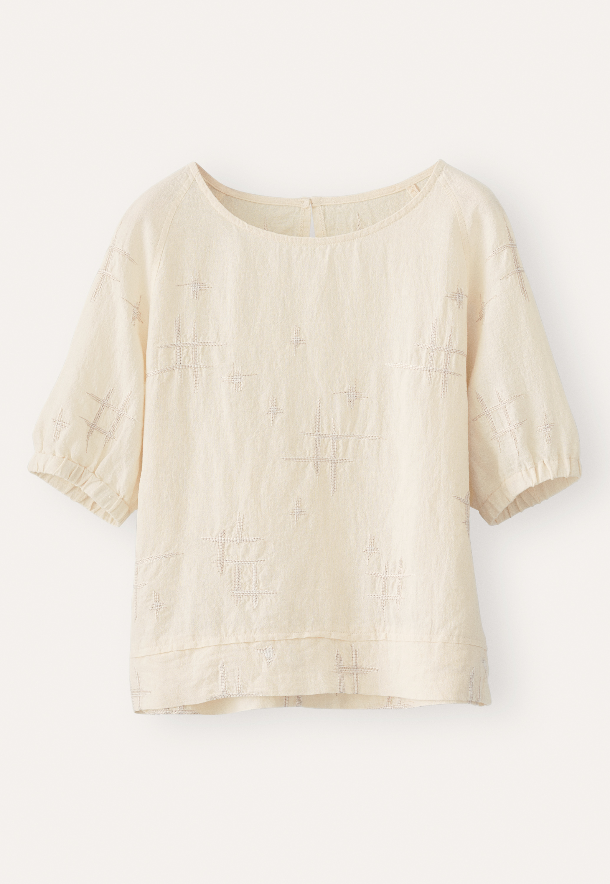 Poetry - Embroidered linen top
