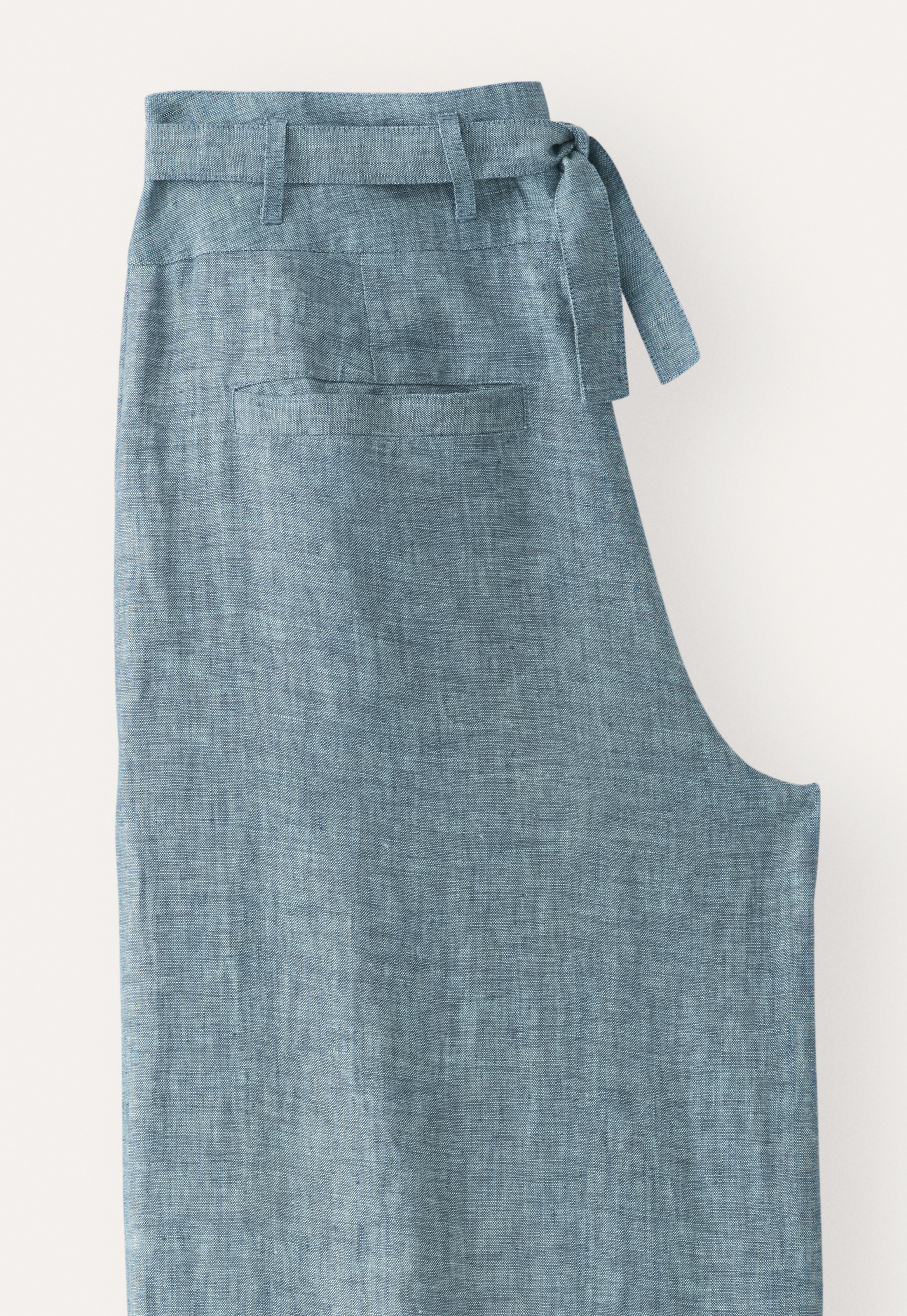 25　FRAMeWORK LINEN-TERRY サロペット Textured Satin Wide Leg Trousers | Apricot Clothing