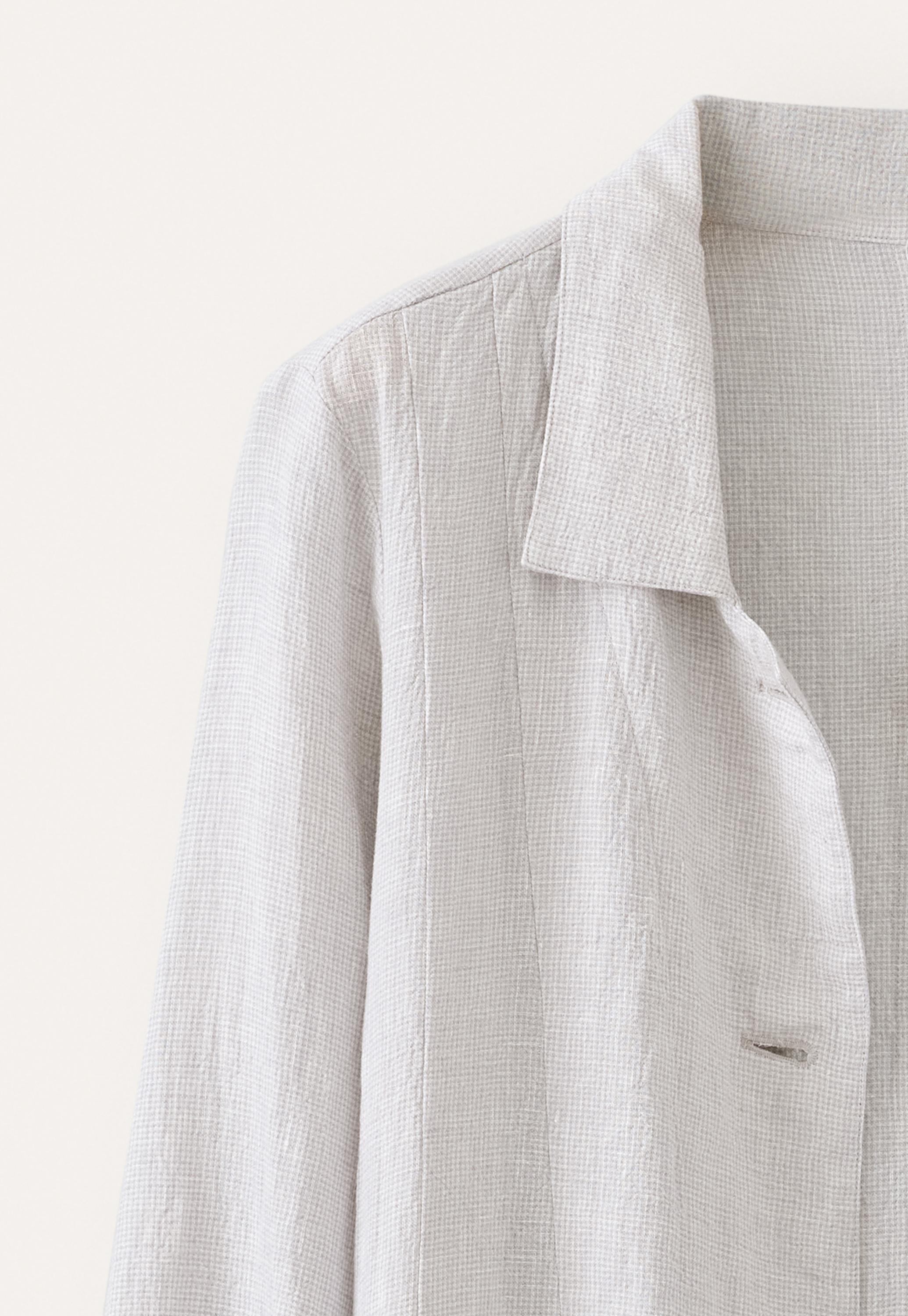 longline linen jacket
