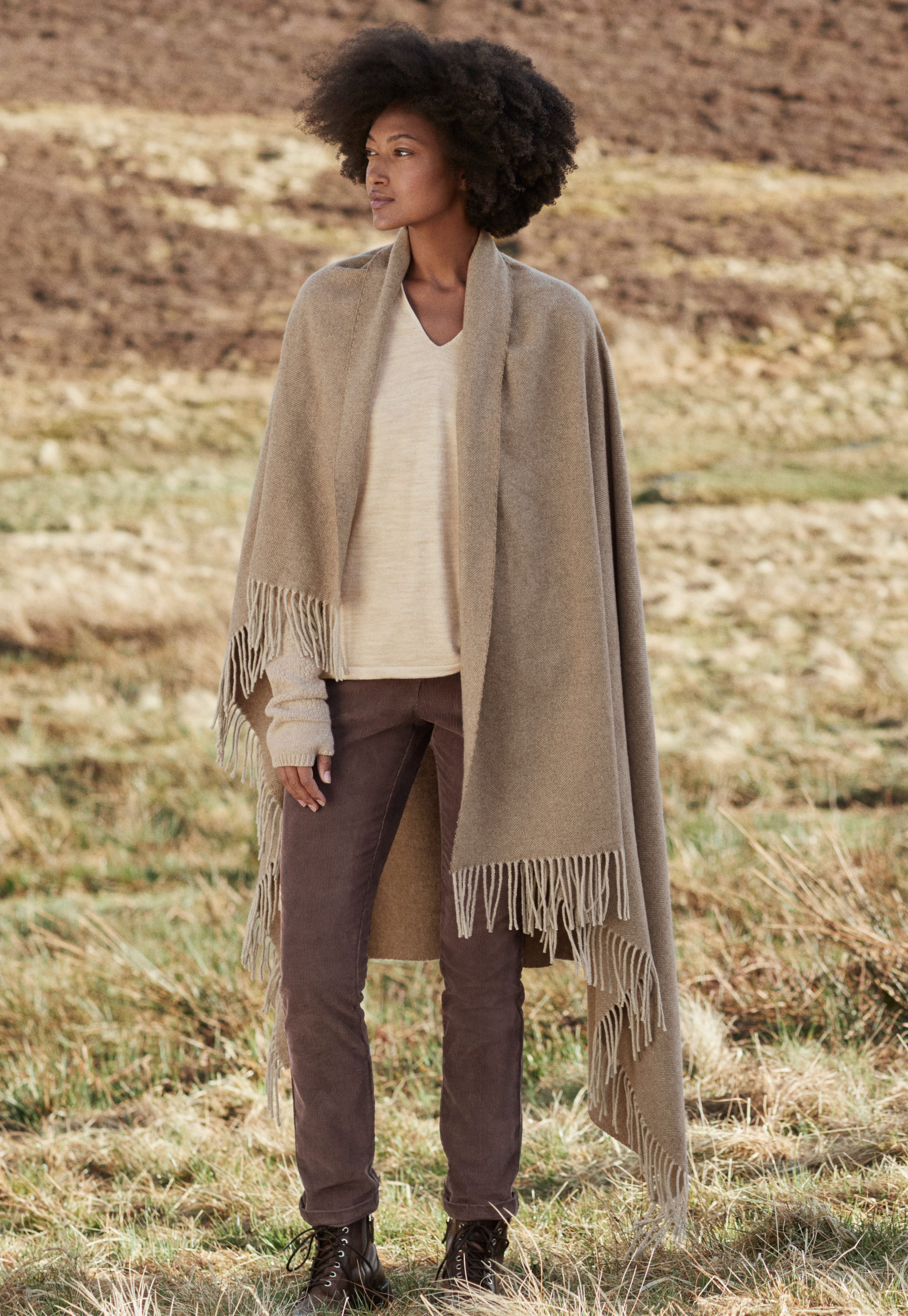 Poetry - Recycled cashmere blanket