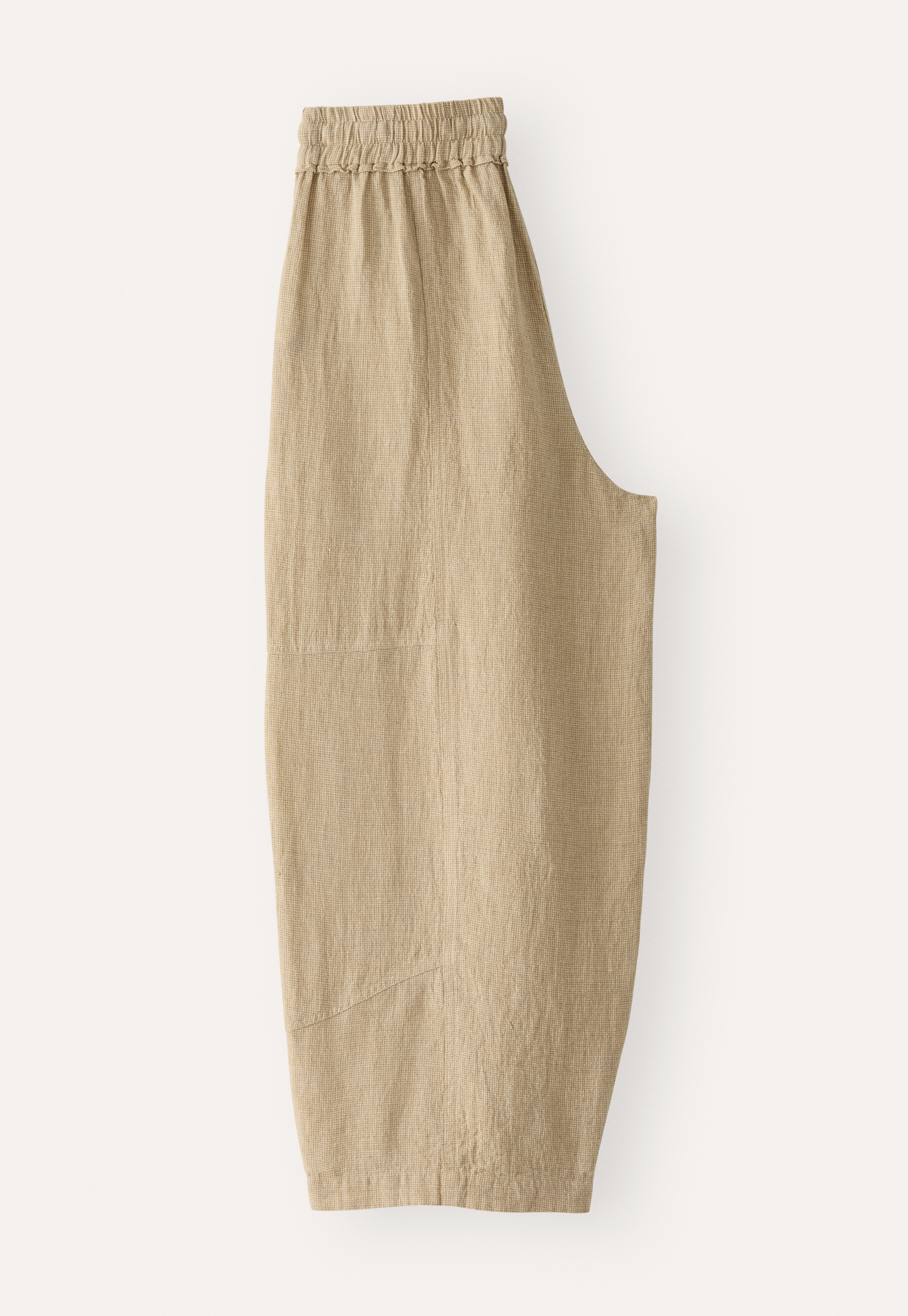 POETRY - Linen drawstring cropped trousers