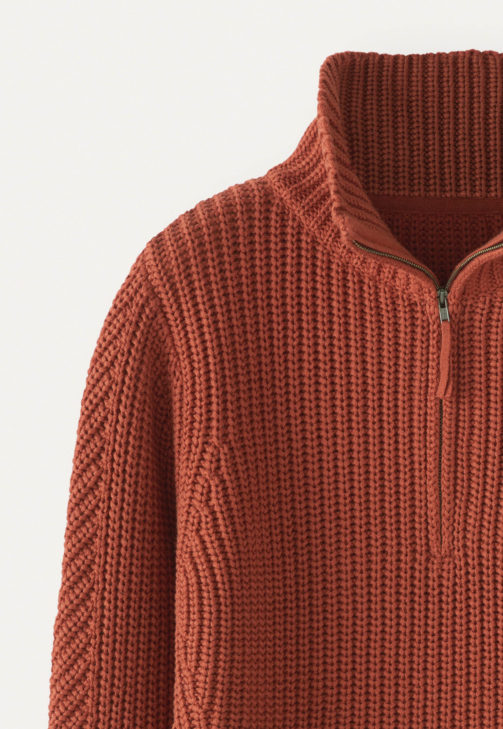 Poetry - Cotton zip-neck sweater