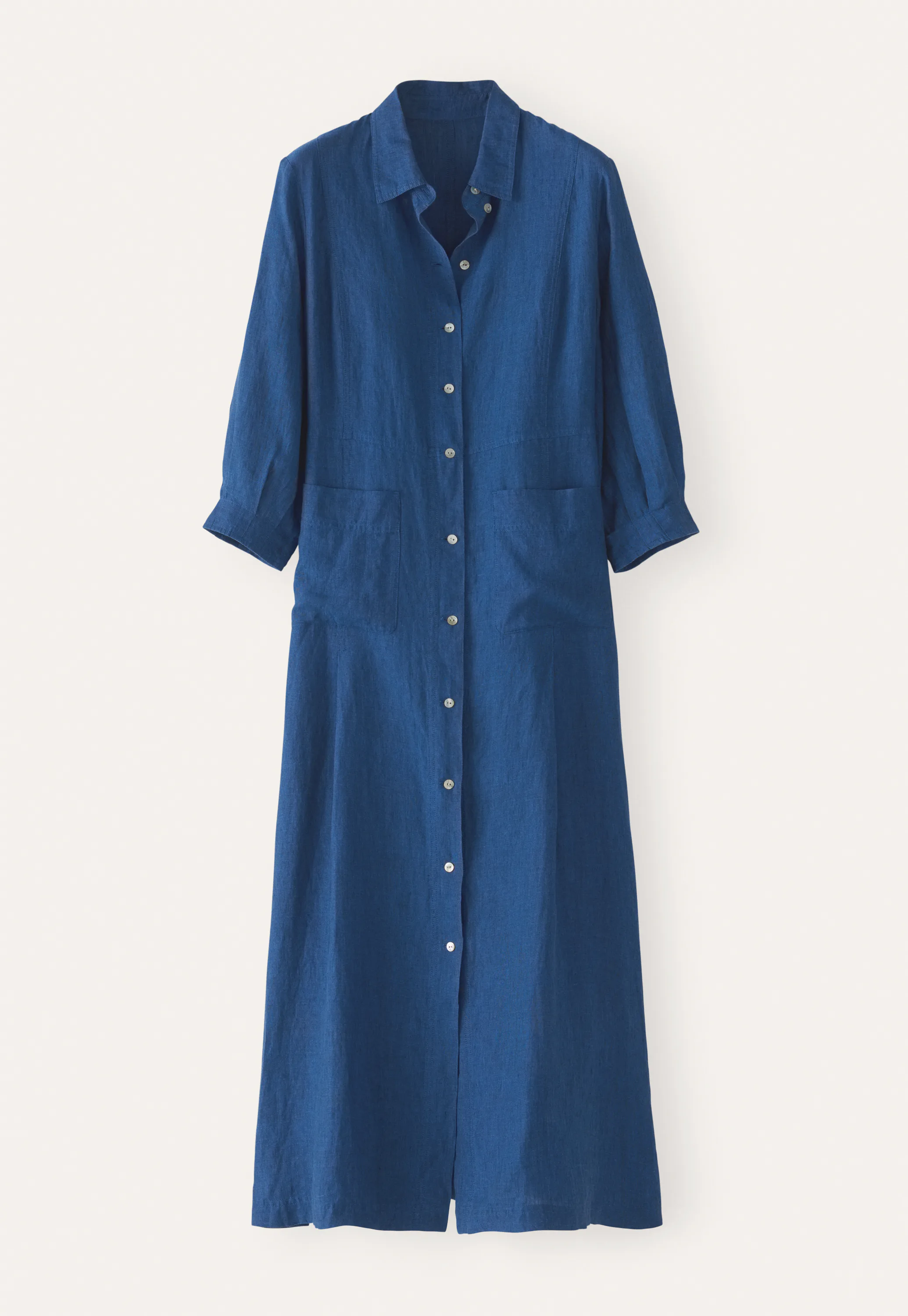 POETRY - Linen button-front maxi-dress POETRY - Linen button-front maxi-dress