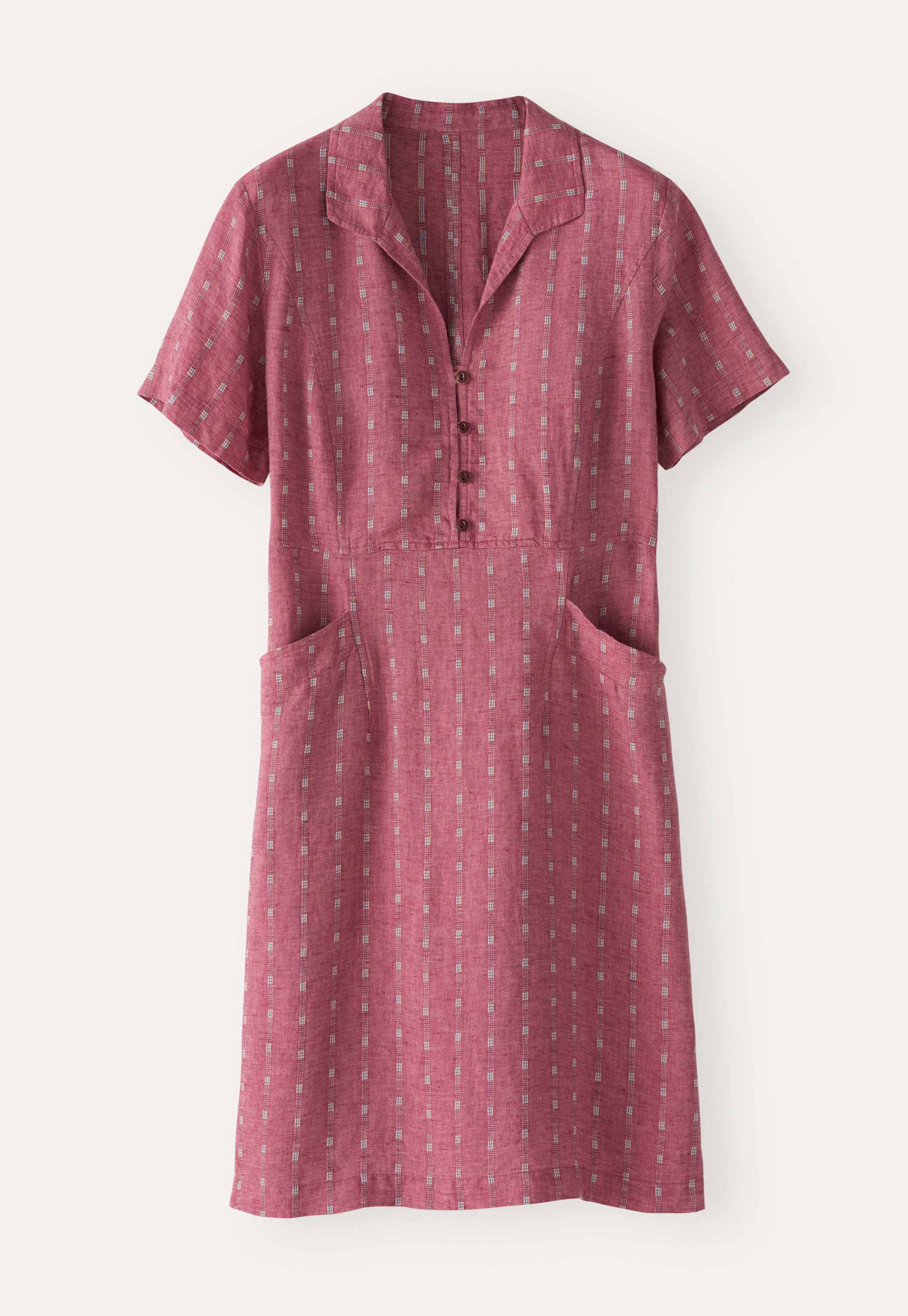 POETRY - Linen & cotton striped dress