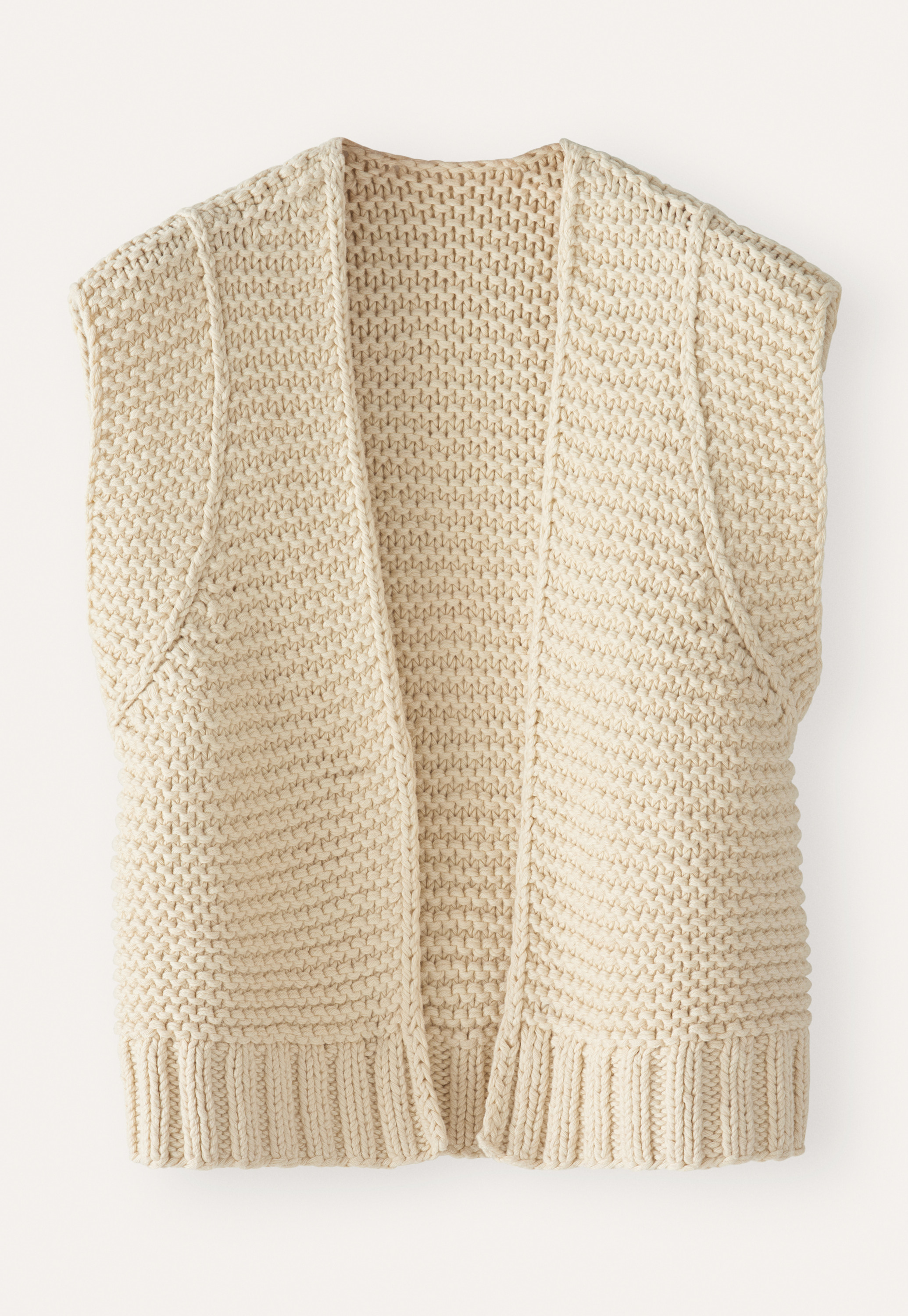 POETRY - Peruvian cotton hand-knitted waistcoat