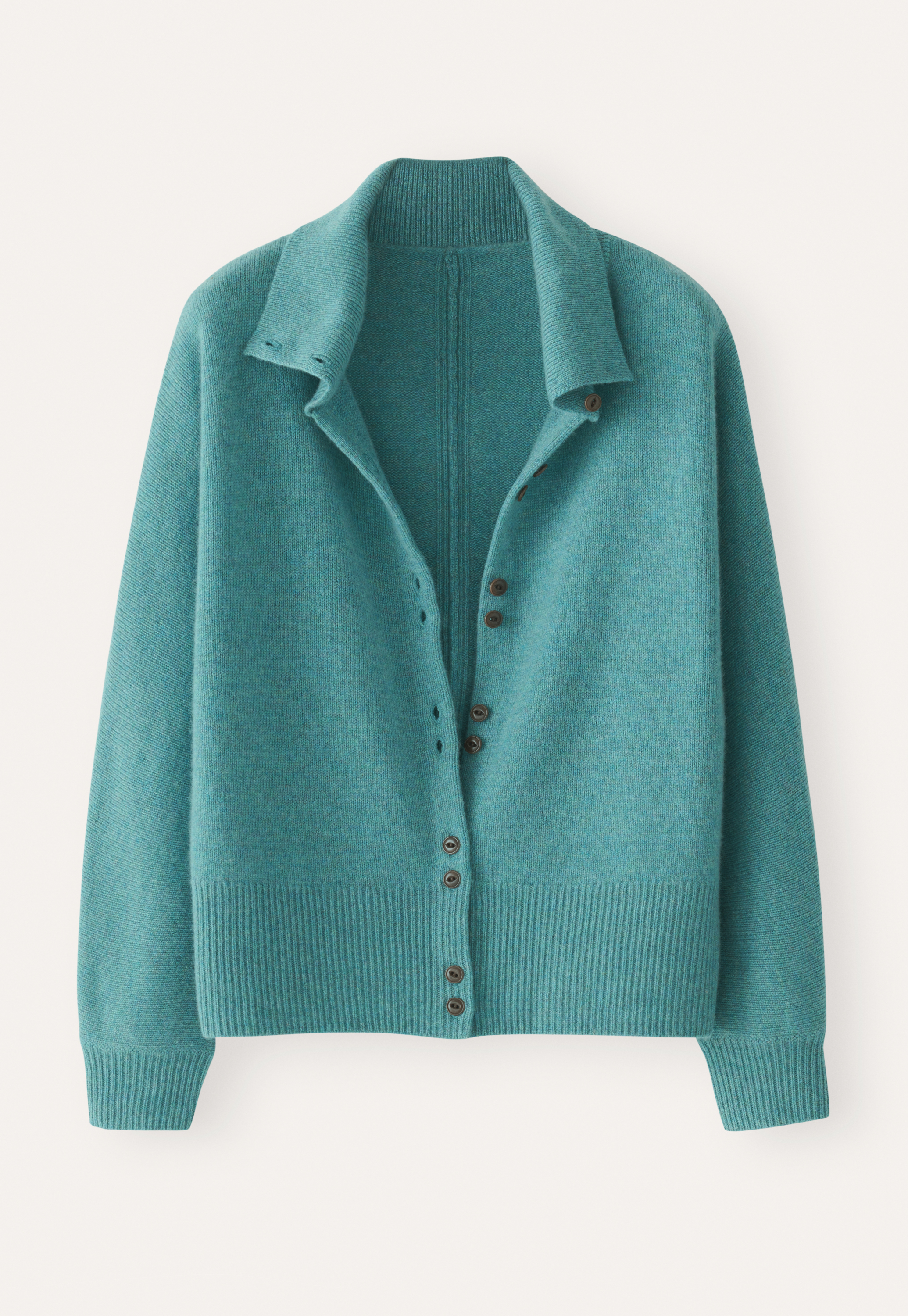 Turquoise cashmere cardigan cheap