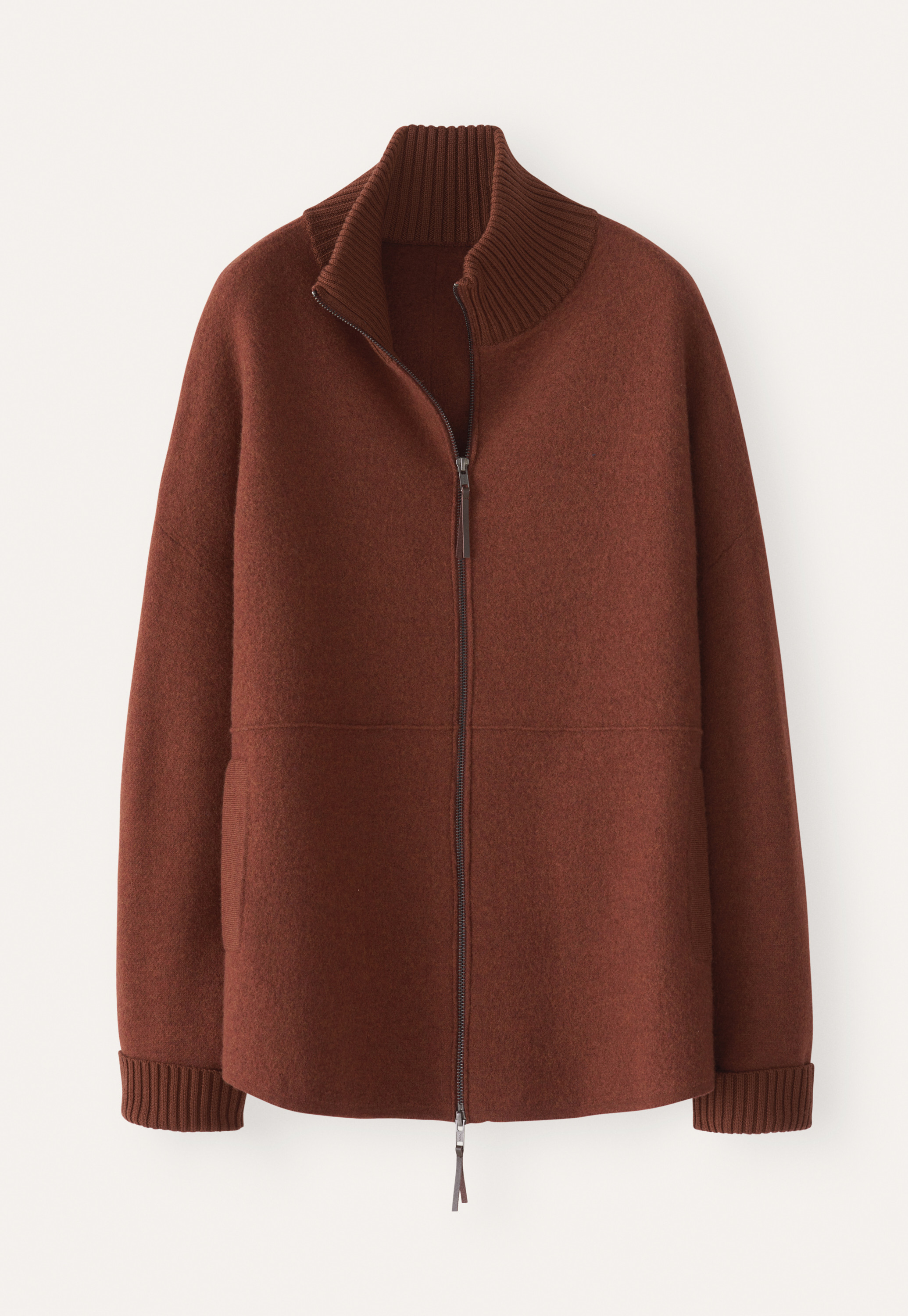 Poetry - Boiled wool zip-front knitted jacket