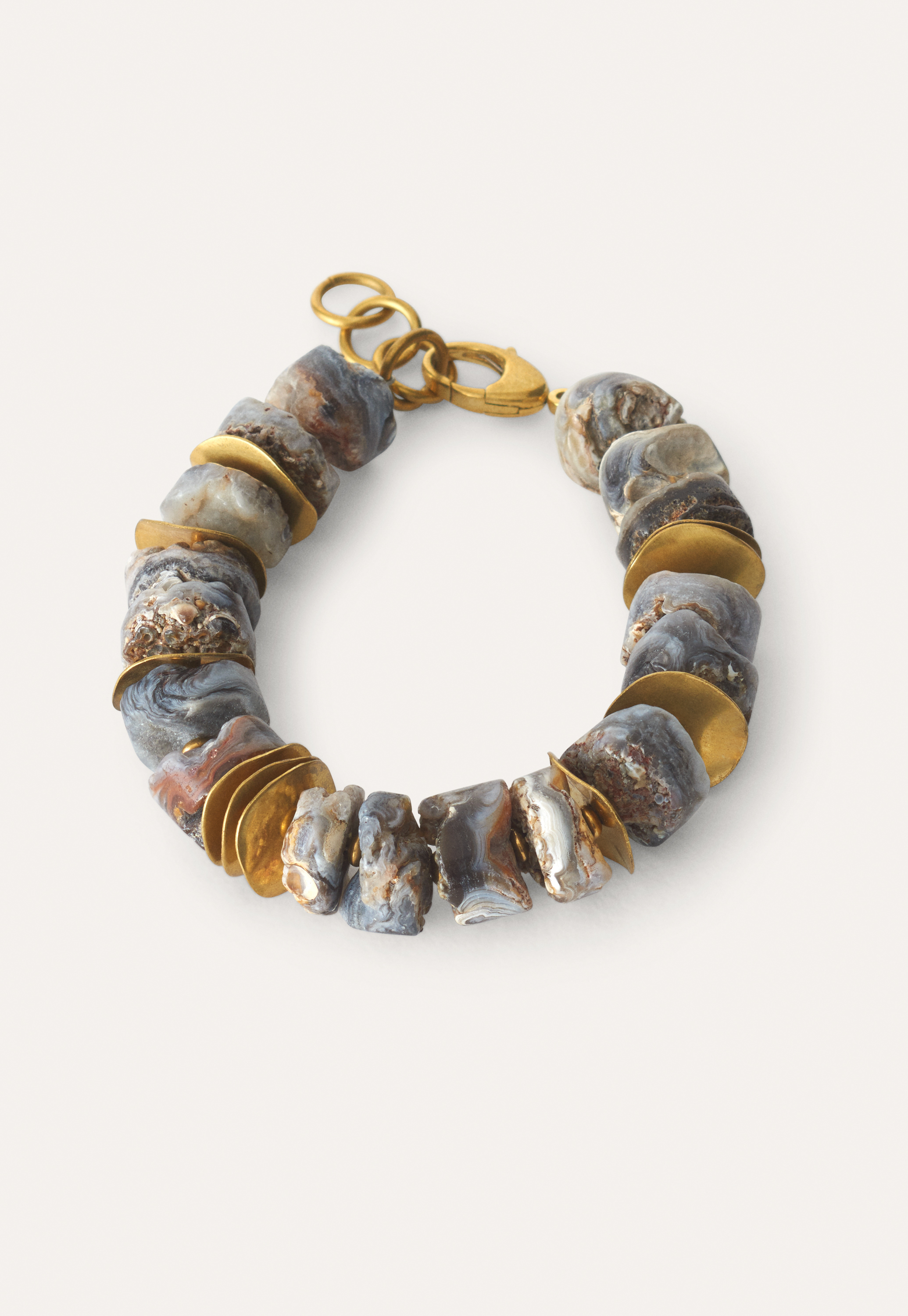 Poetry Agate stone bracelet