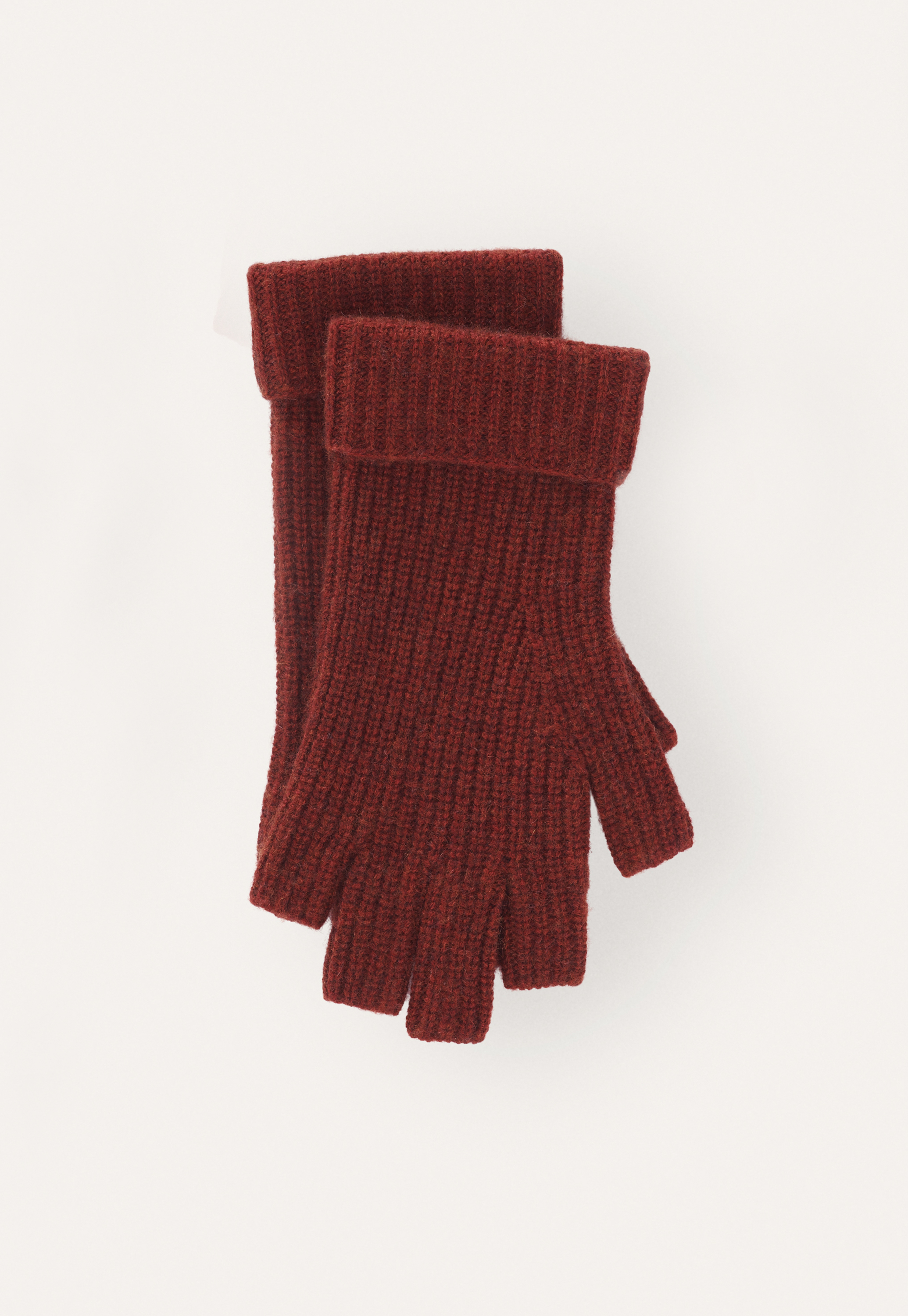 Poetry Cashmere wool fingerless gloves