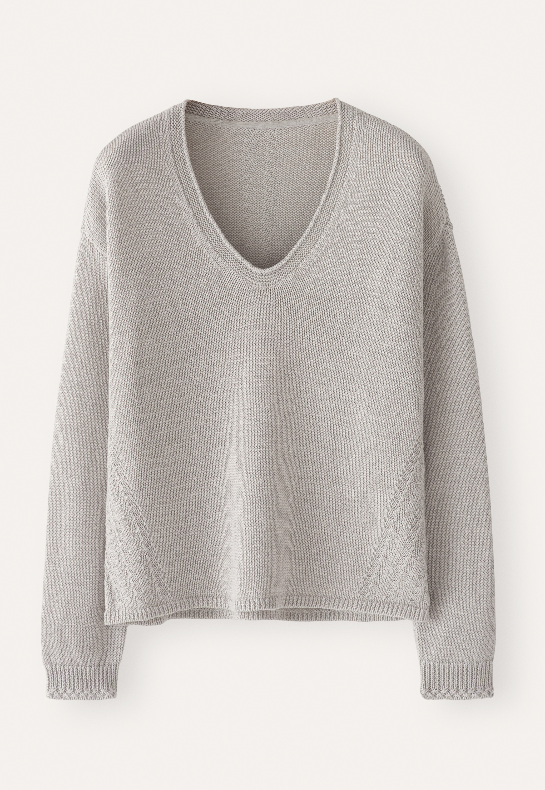 その他 TEN V NECK COTTON KNIT GRAY L TEN V NECK COTTON KNIT GRAY L