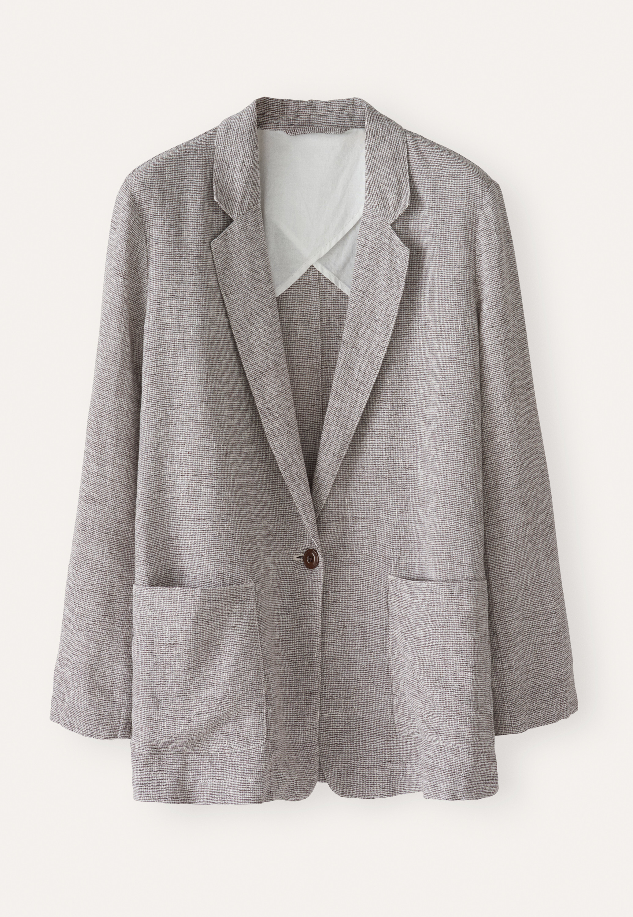 ジャケット LENINA [29CM Exclusive] LUXIE classic linen knit jacket_beig LUXIE classic linen knit jacket_black – Lenina