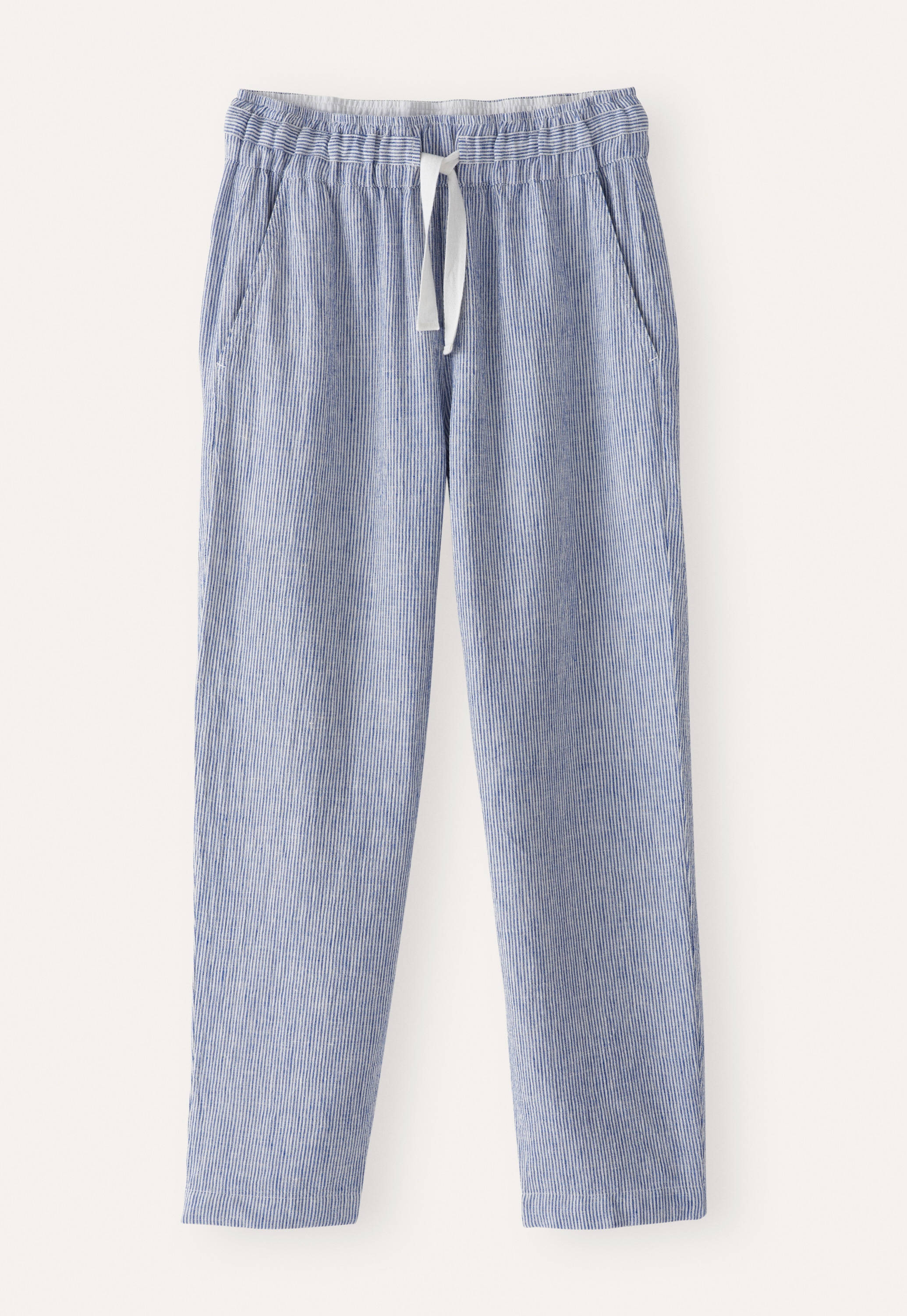 Poetry - Striped linen pull-on trousers Poetry - Striped linen pull-on trousers