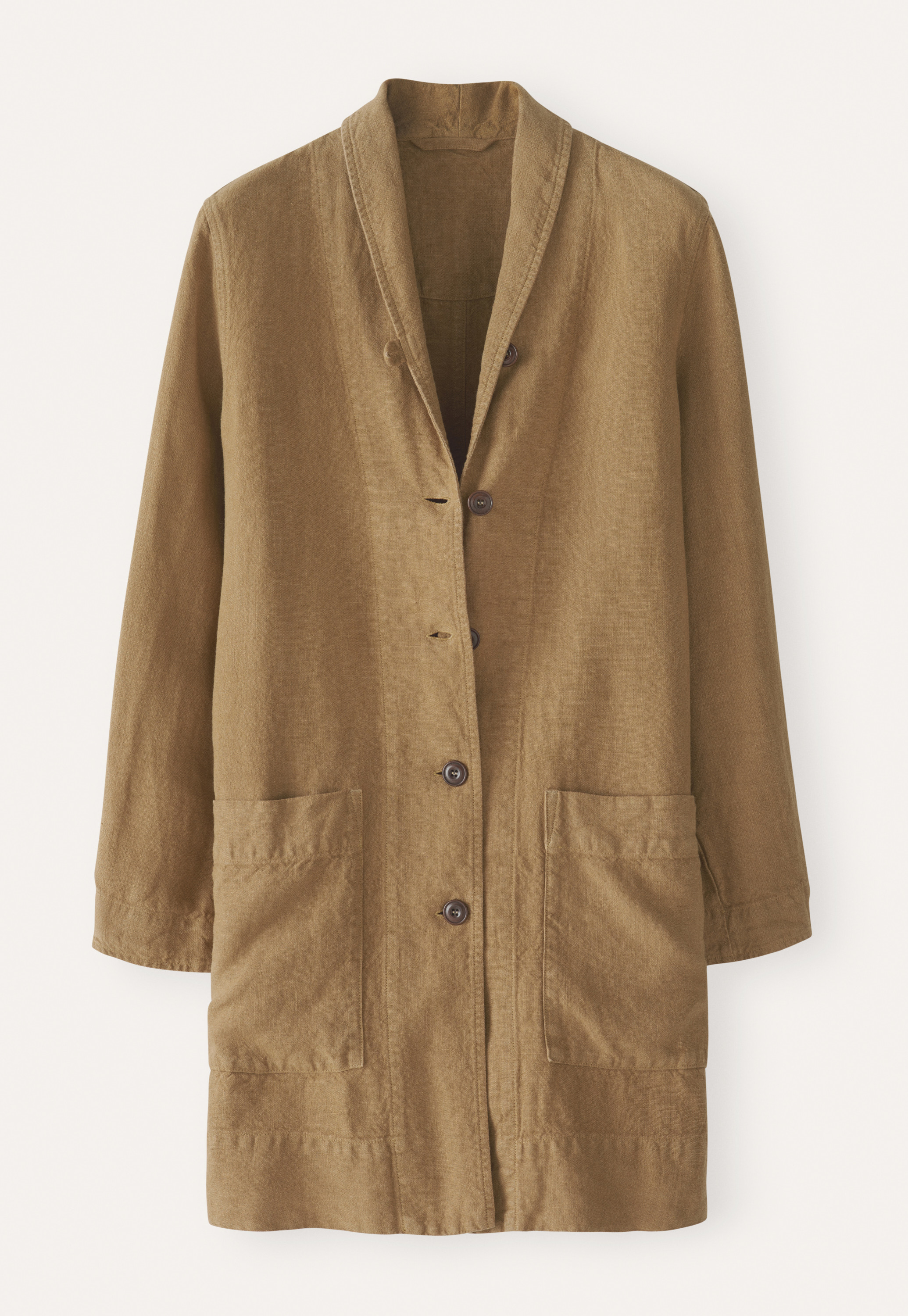 Poetry - Heavy linen long jacket