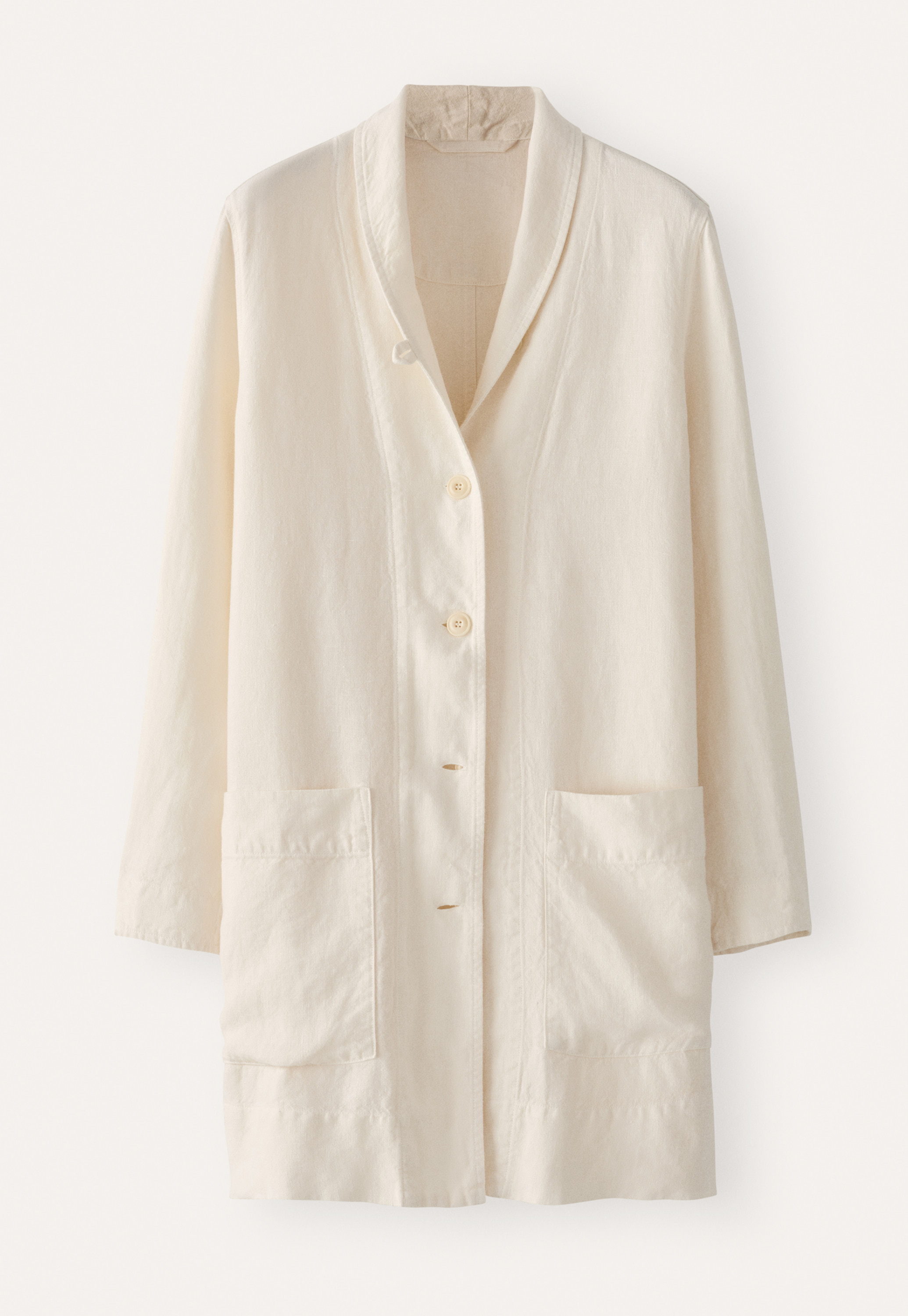 POETRY - Heavy linen long jacket