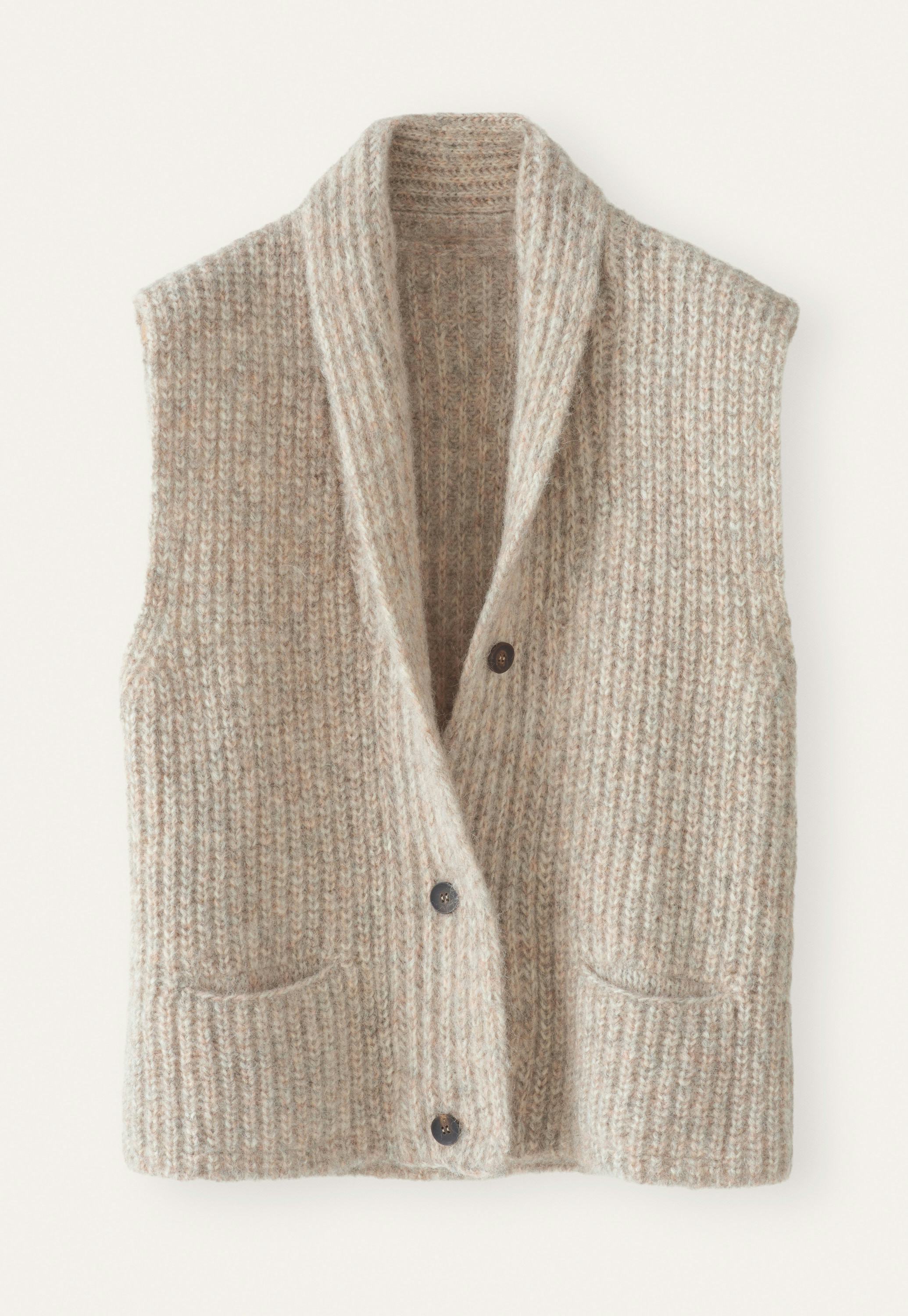 Poetry Alpaca cotton shawl-collar cardigan