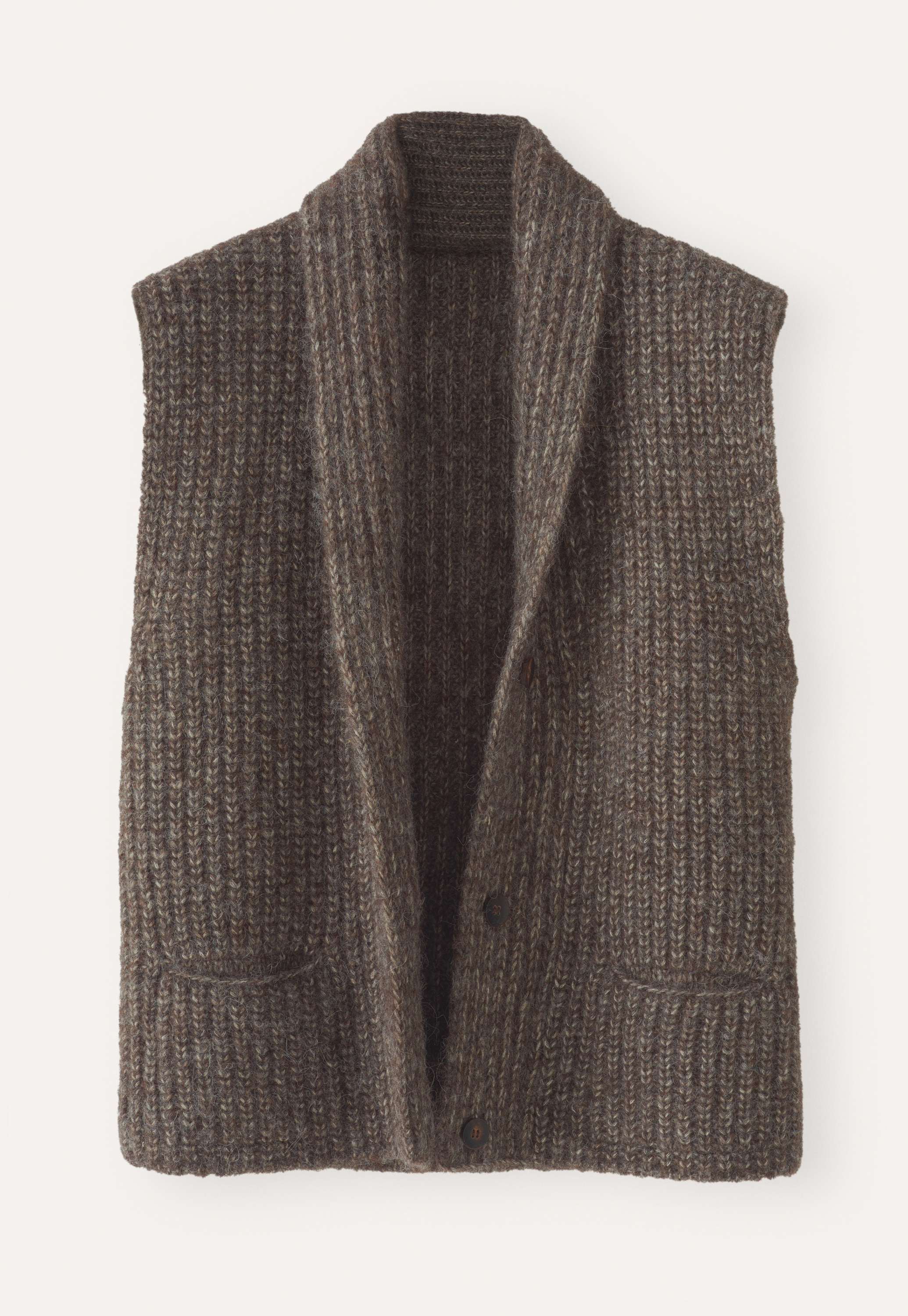 Poetry - Alpaca & cotton shawl-collar cardigan