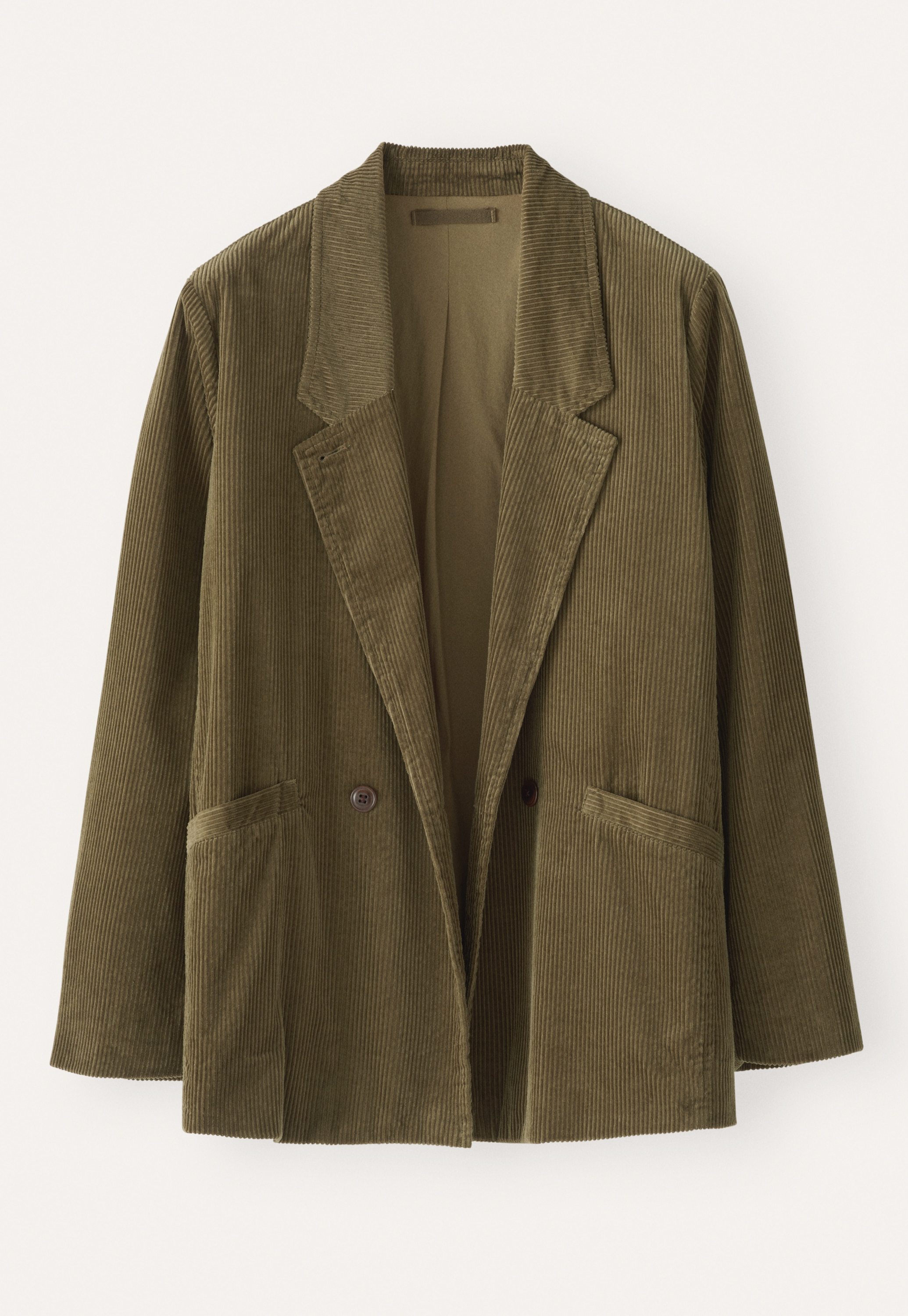 ジャケット・アウター Polyester Typewriter Double BreastedCoat Poetry - Cotton cord double-breasted jacket