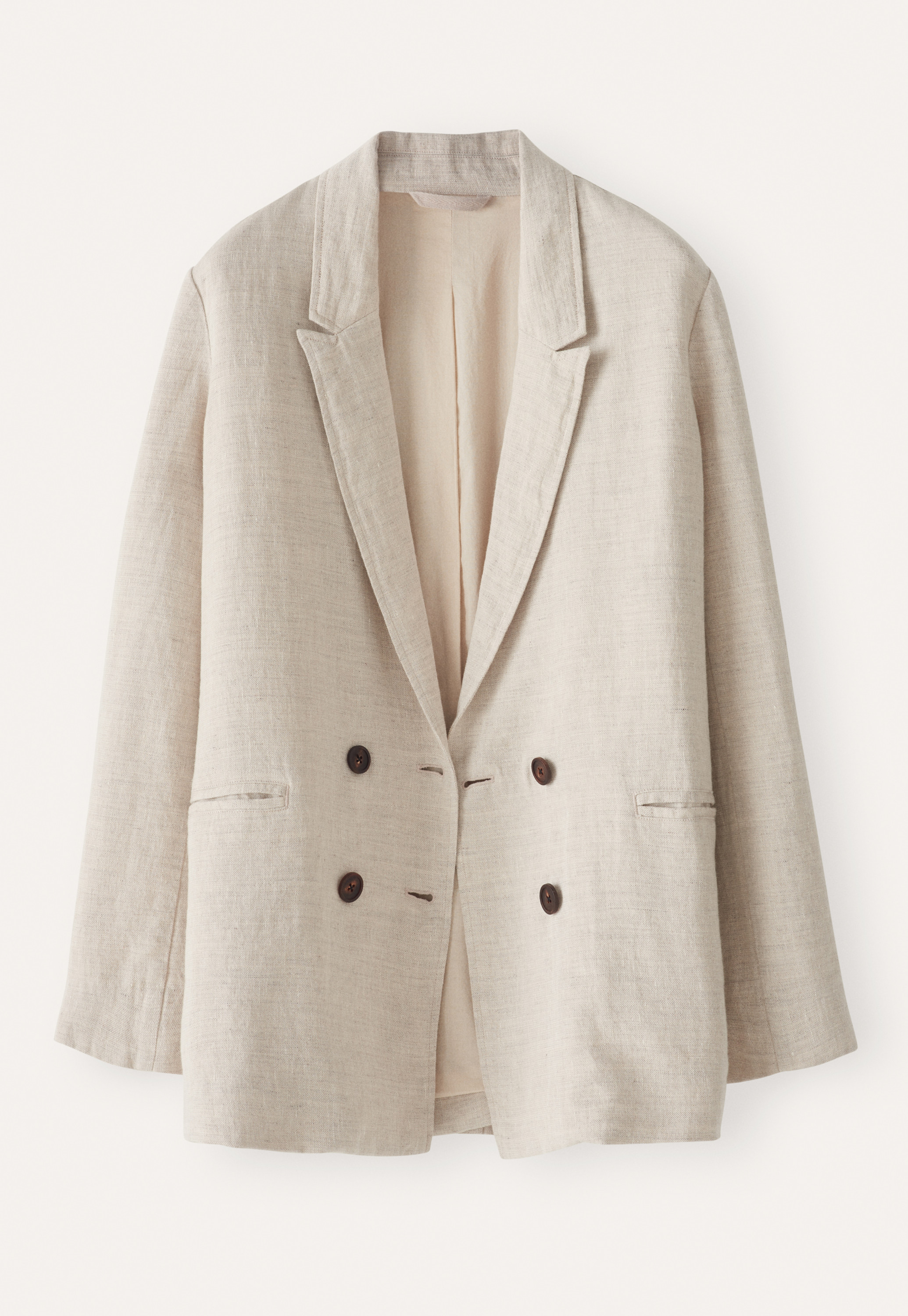 Poetry Linen wool double-breasted jacket