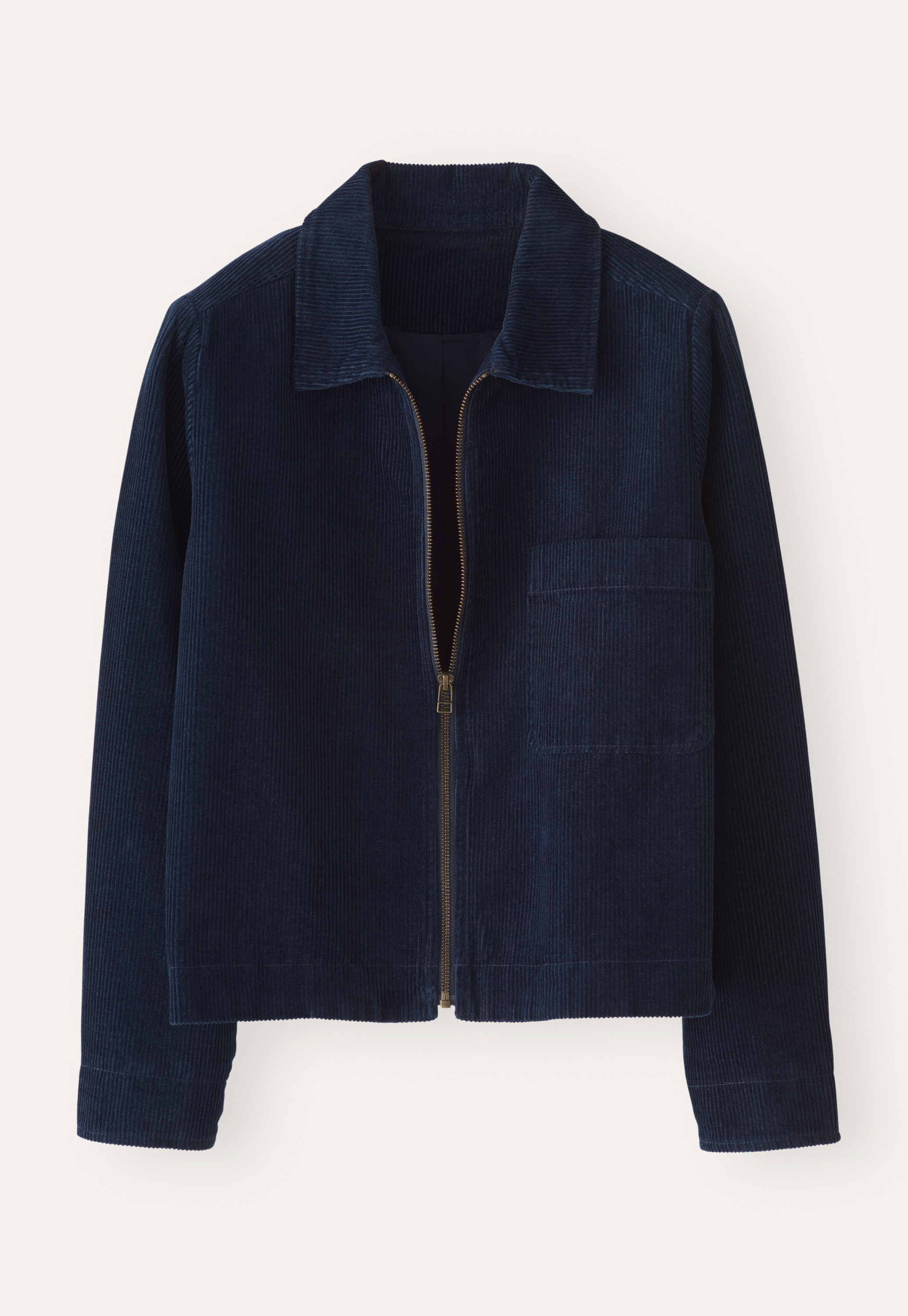 POETRY - Zip-front cotton cord jacket