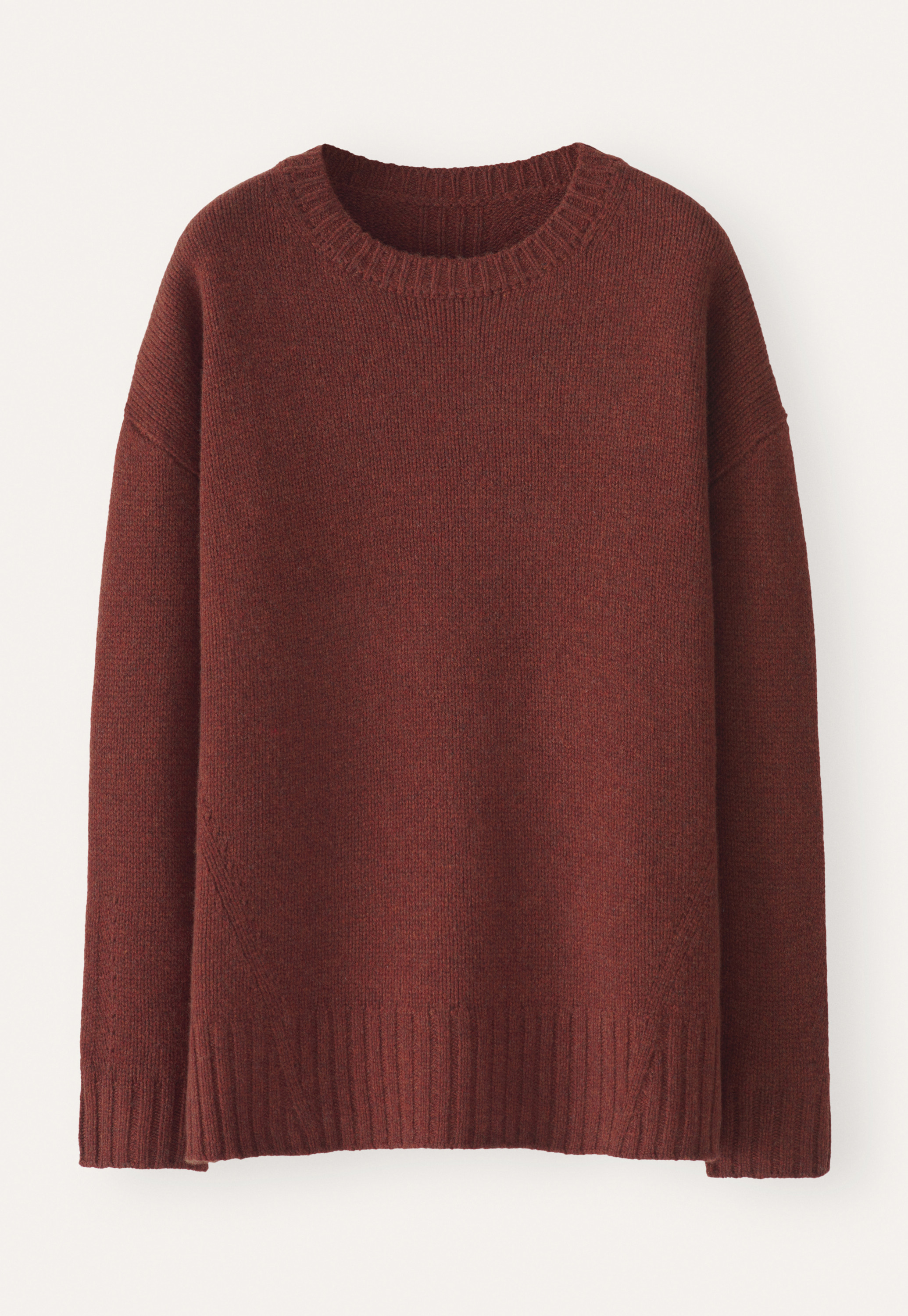 ROUND NECK PULLOVER (BROWN) エンノイ　ennoy Verney Carron Fox Round Neck Pullover