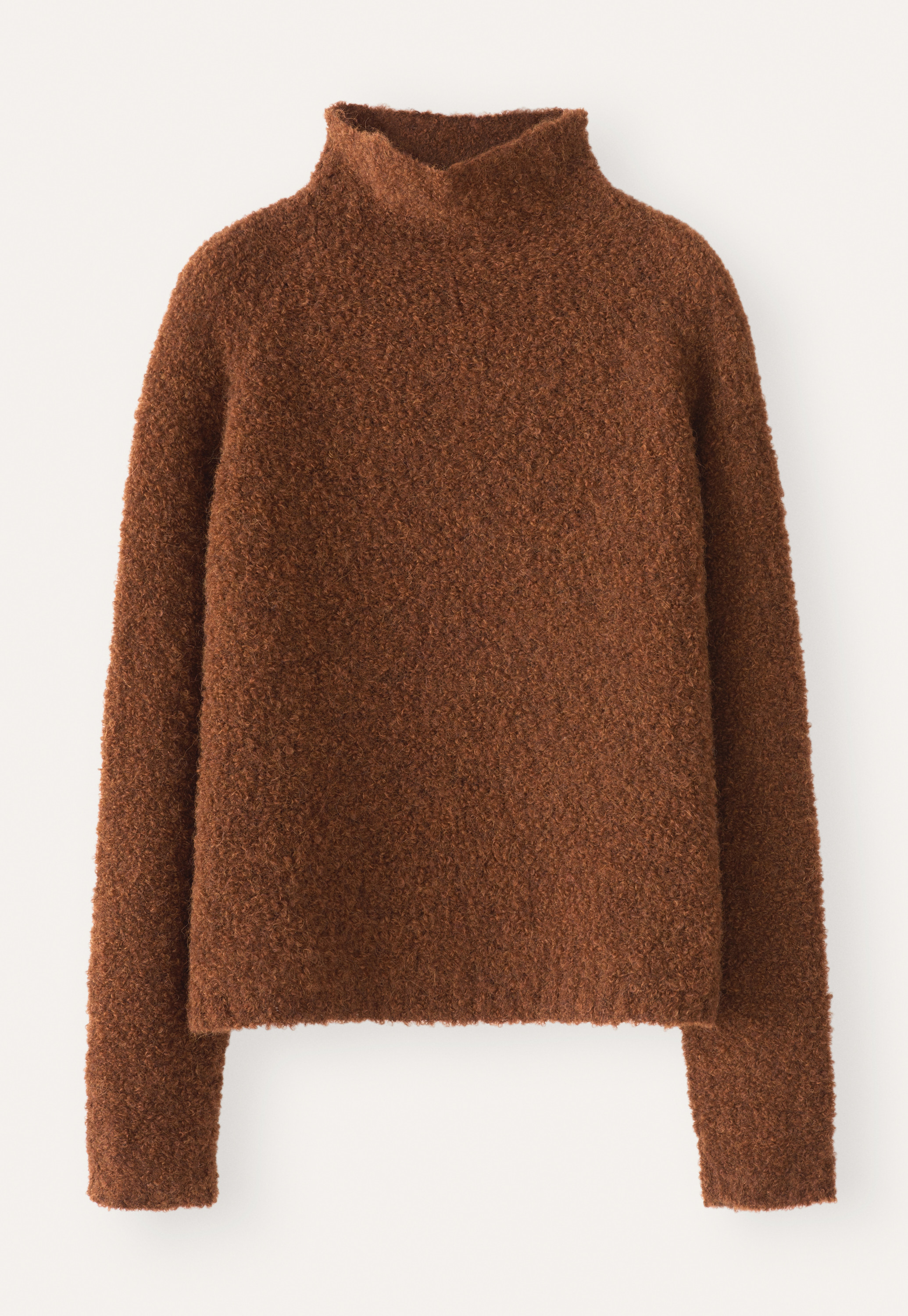 POETRY - Alpaca bouclé funnel-neck sweater