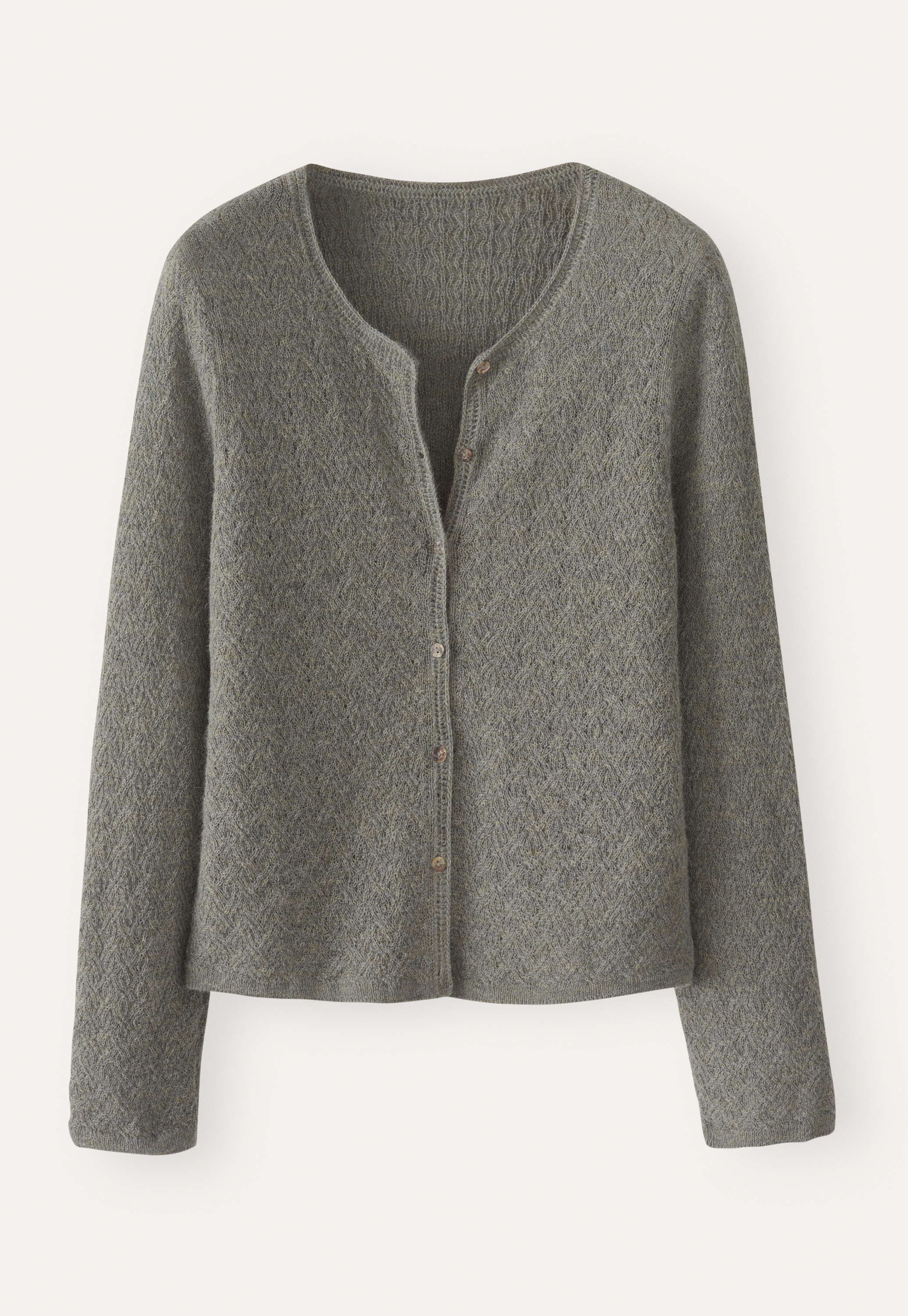 POETRY - Fine alpaca cable-stitch cardigan