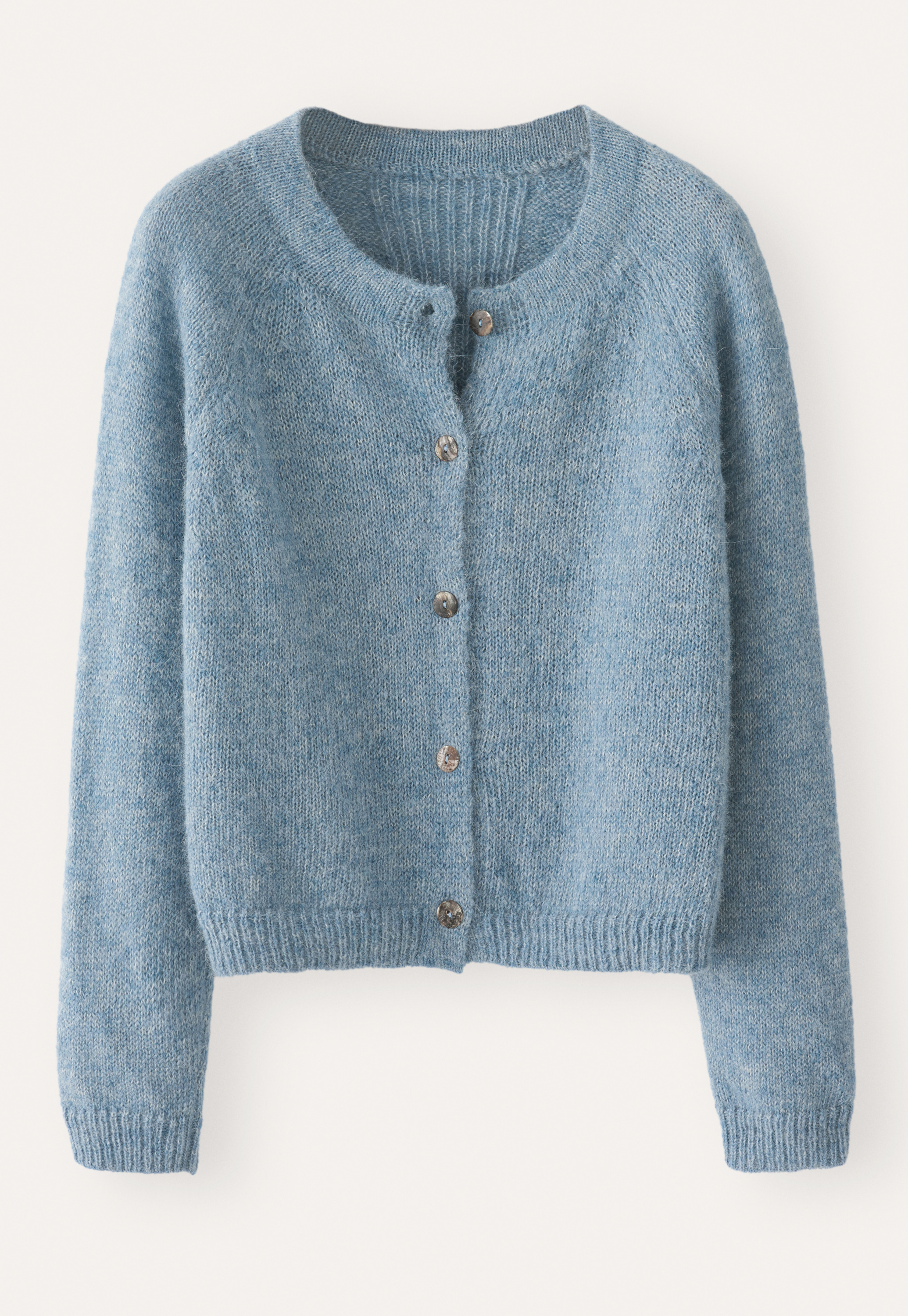 POETRY - Alpaca & silk raglan-sleeve cardigan