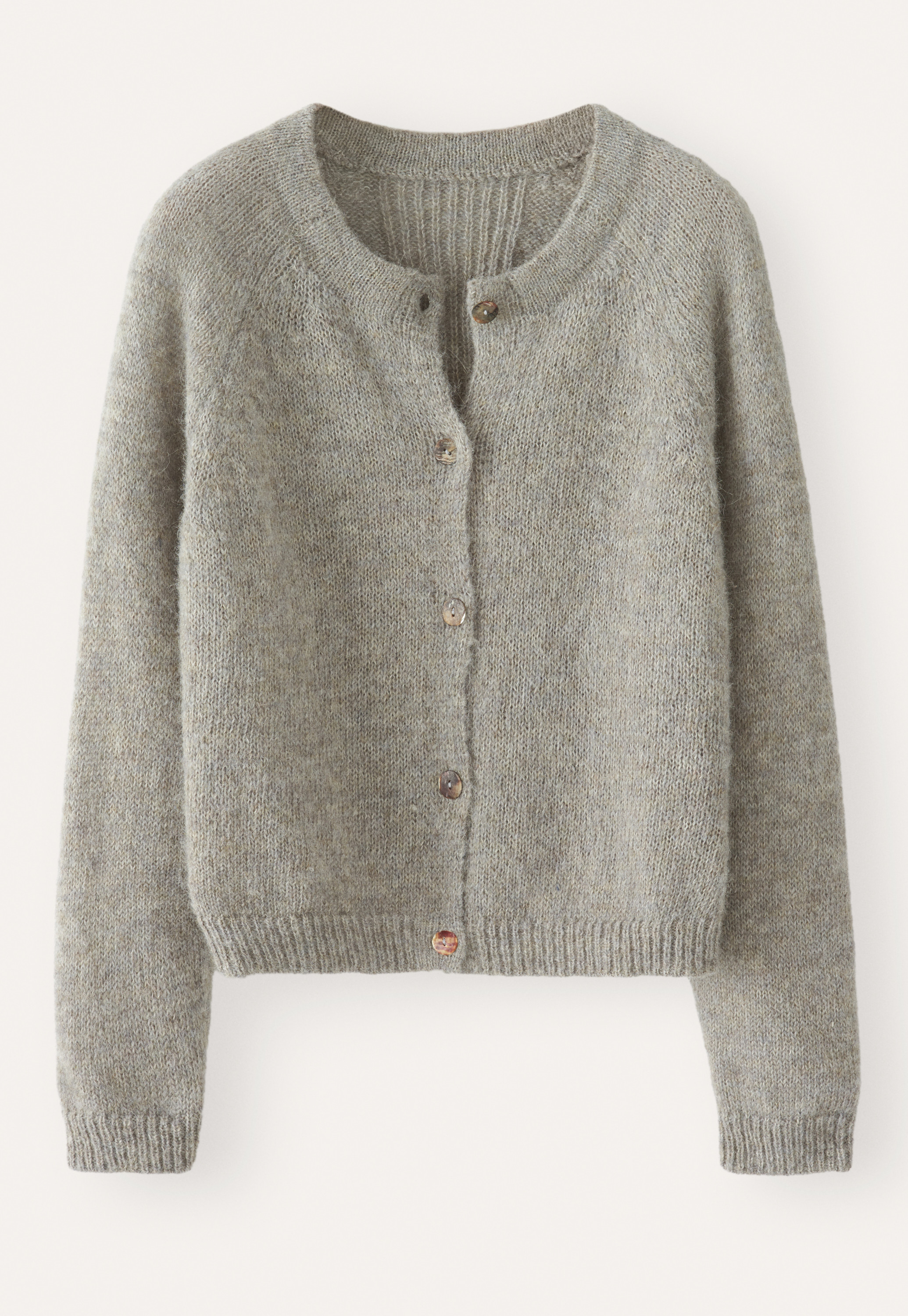 POETRY - Alpaca & silk raglan-sleeve cardigan