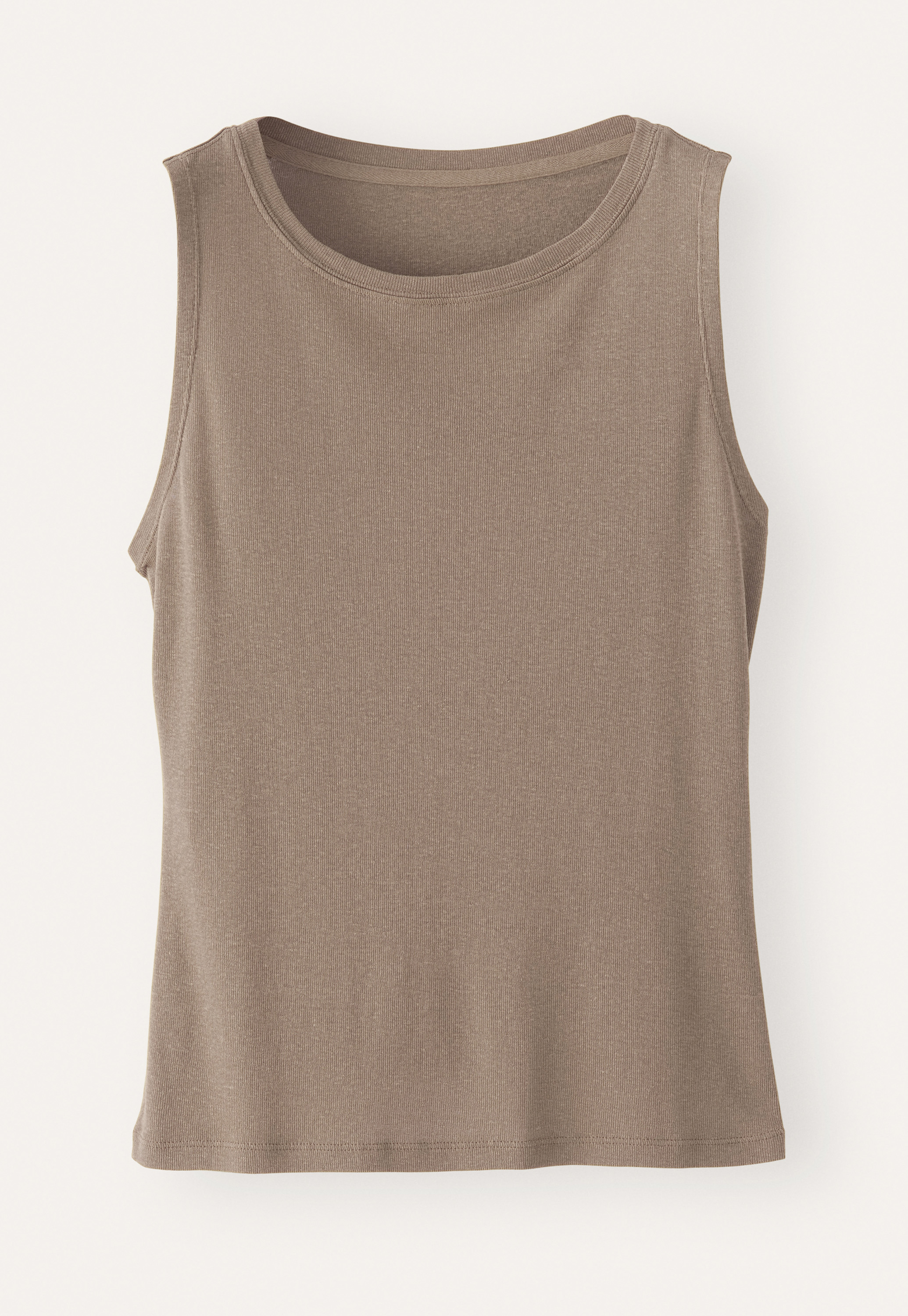 POETRY - Hemp & cotton rib jersey high-neck vest