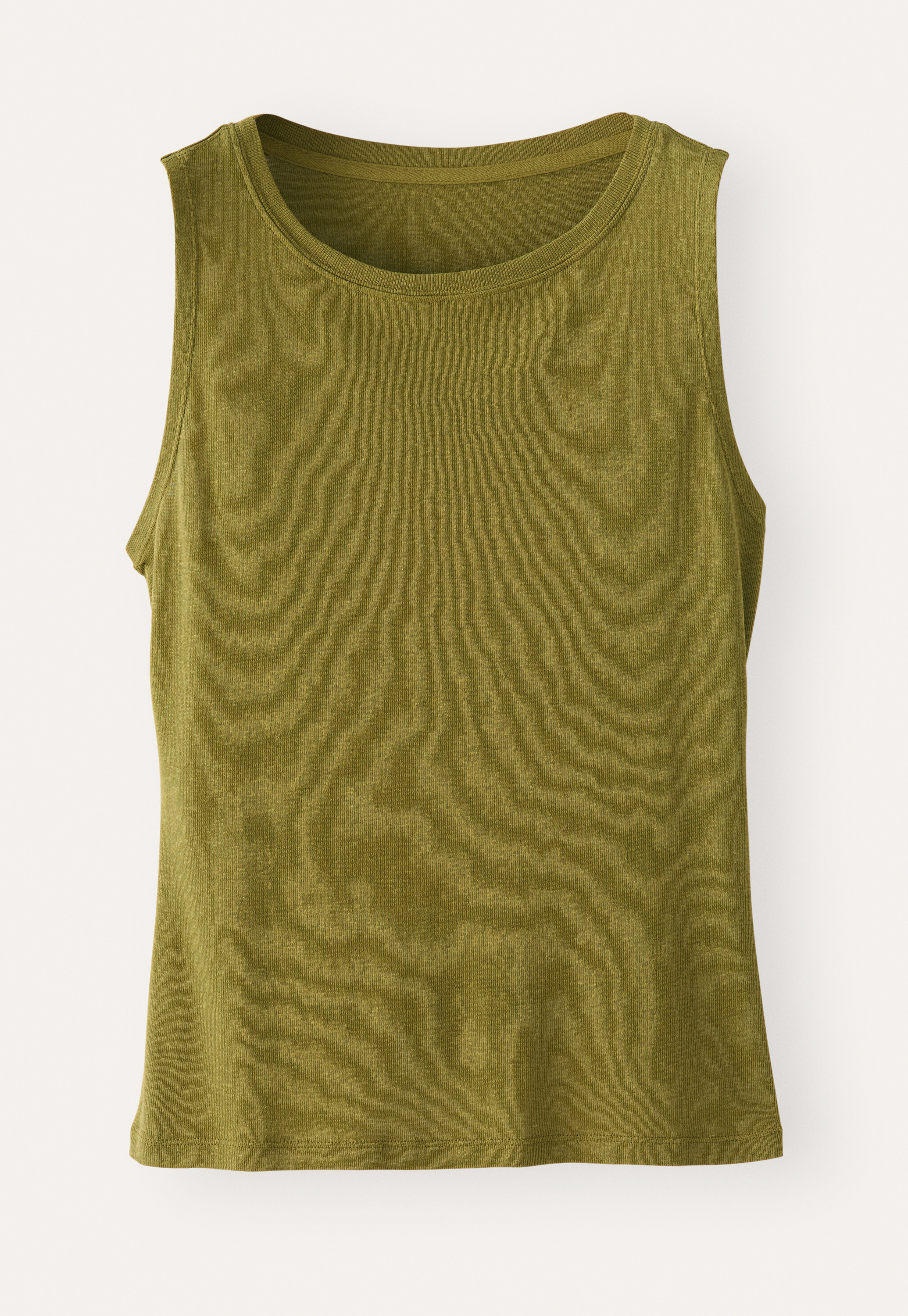 POETRY - Hemp & cotton rib jersey high-neck vest