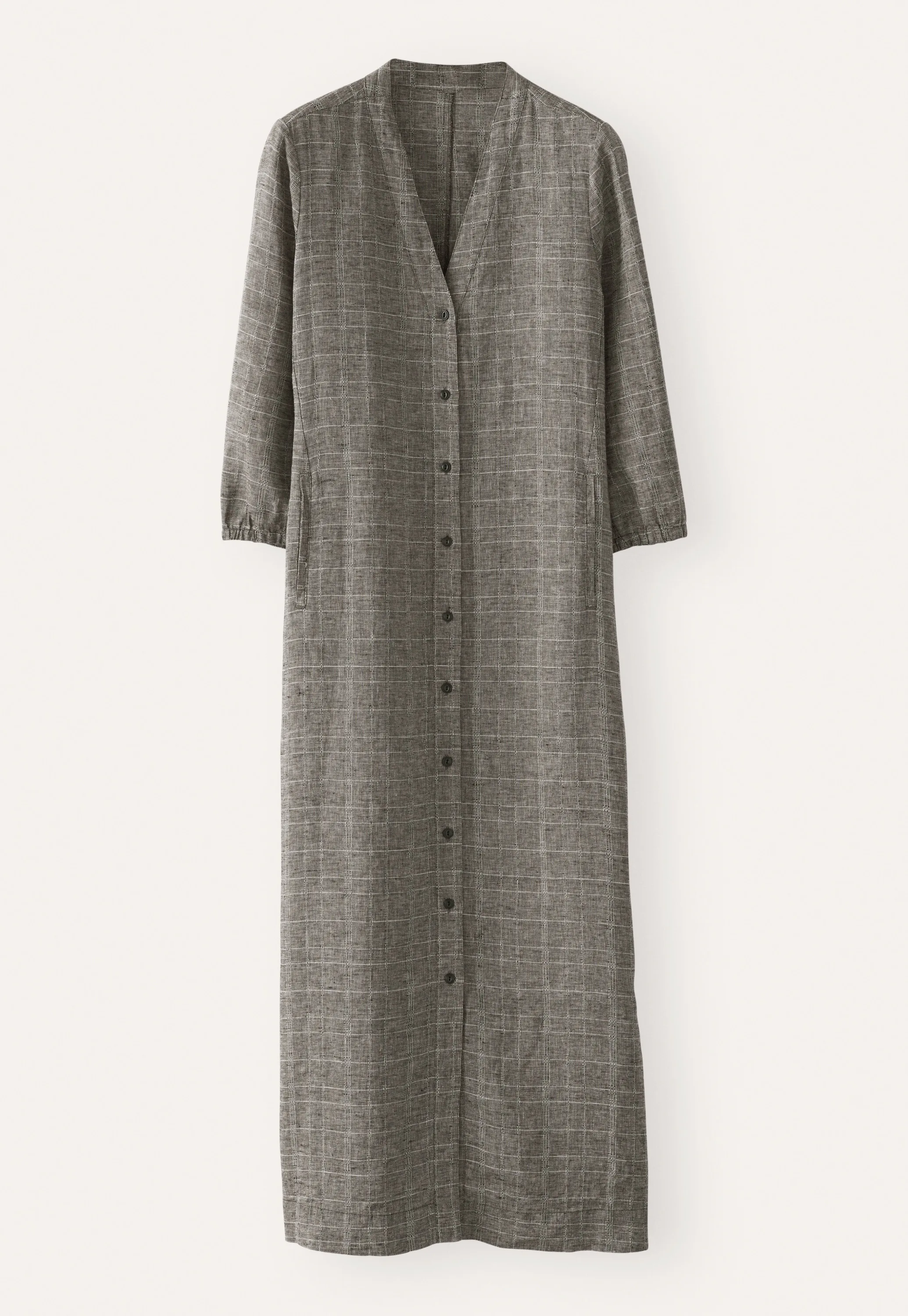 grey linen dress uk Alexa Shirt Dress BIBICO