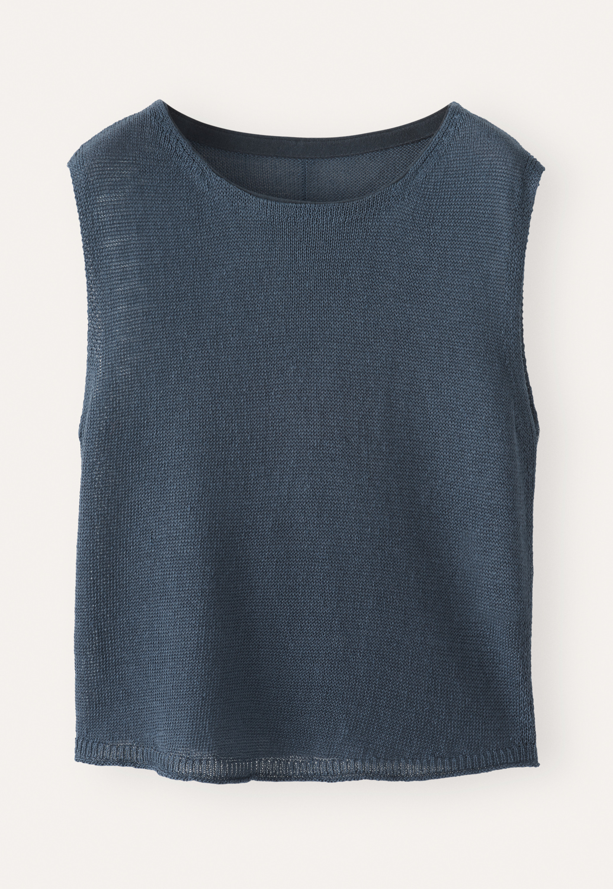 POETRY - Délavé linen knitted top