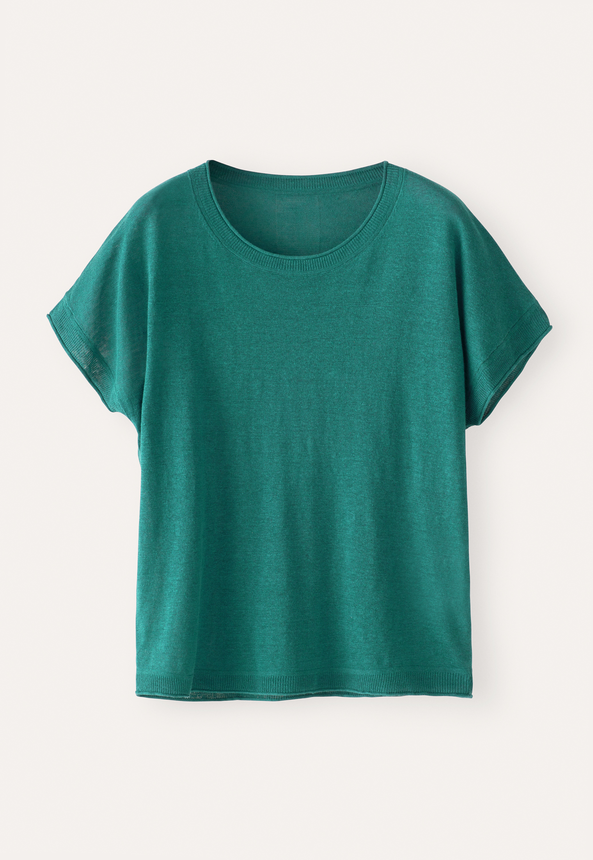 ‹BATONER for 6> linen knit short sleeve Poetry - Linen short-sleeve knit