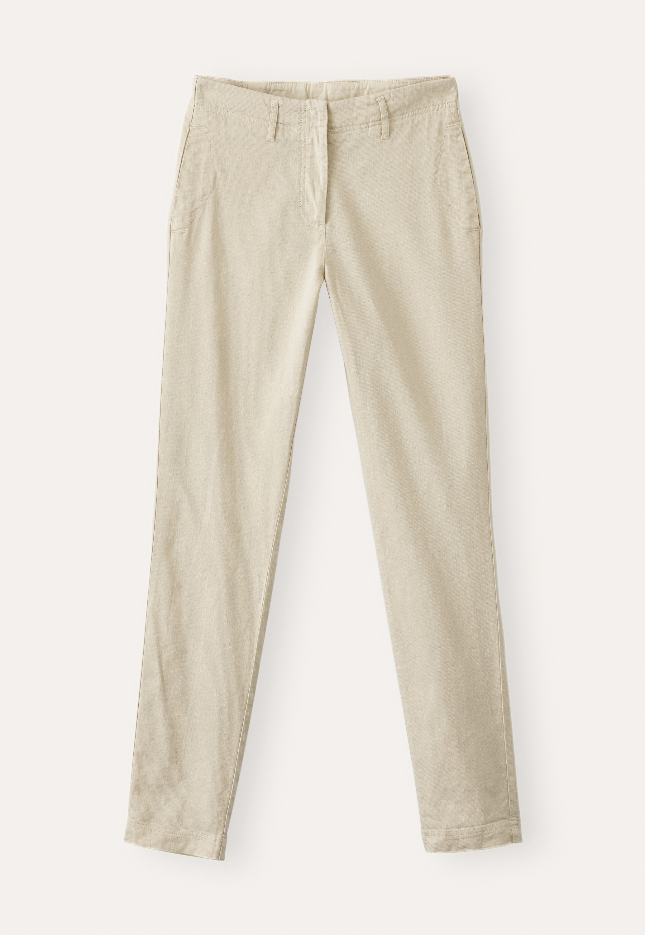 Poetry - Slim-leg linen cotton trousers
