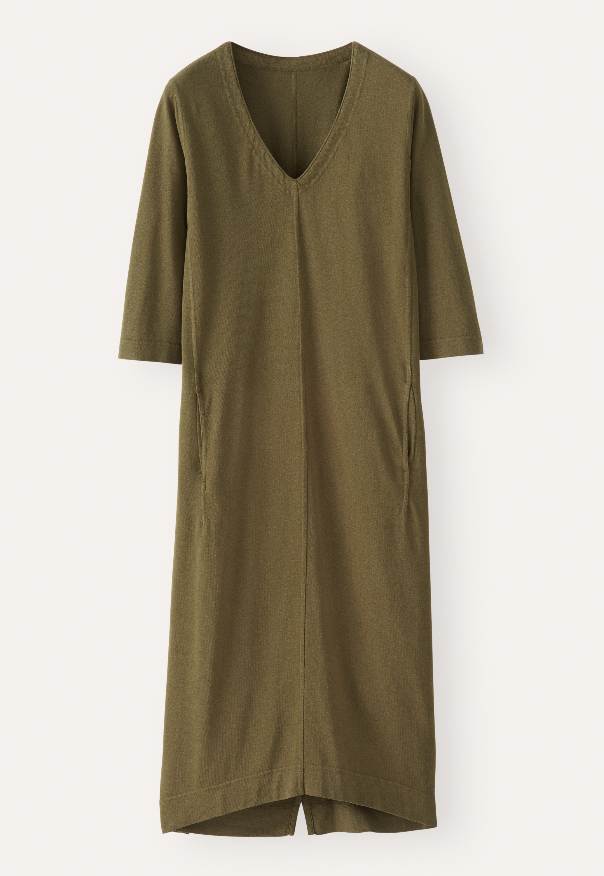 POETRY - Hemp cotton v-neck dress
