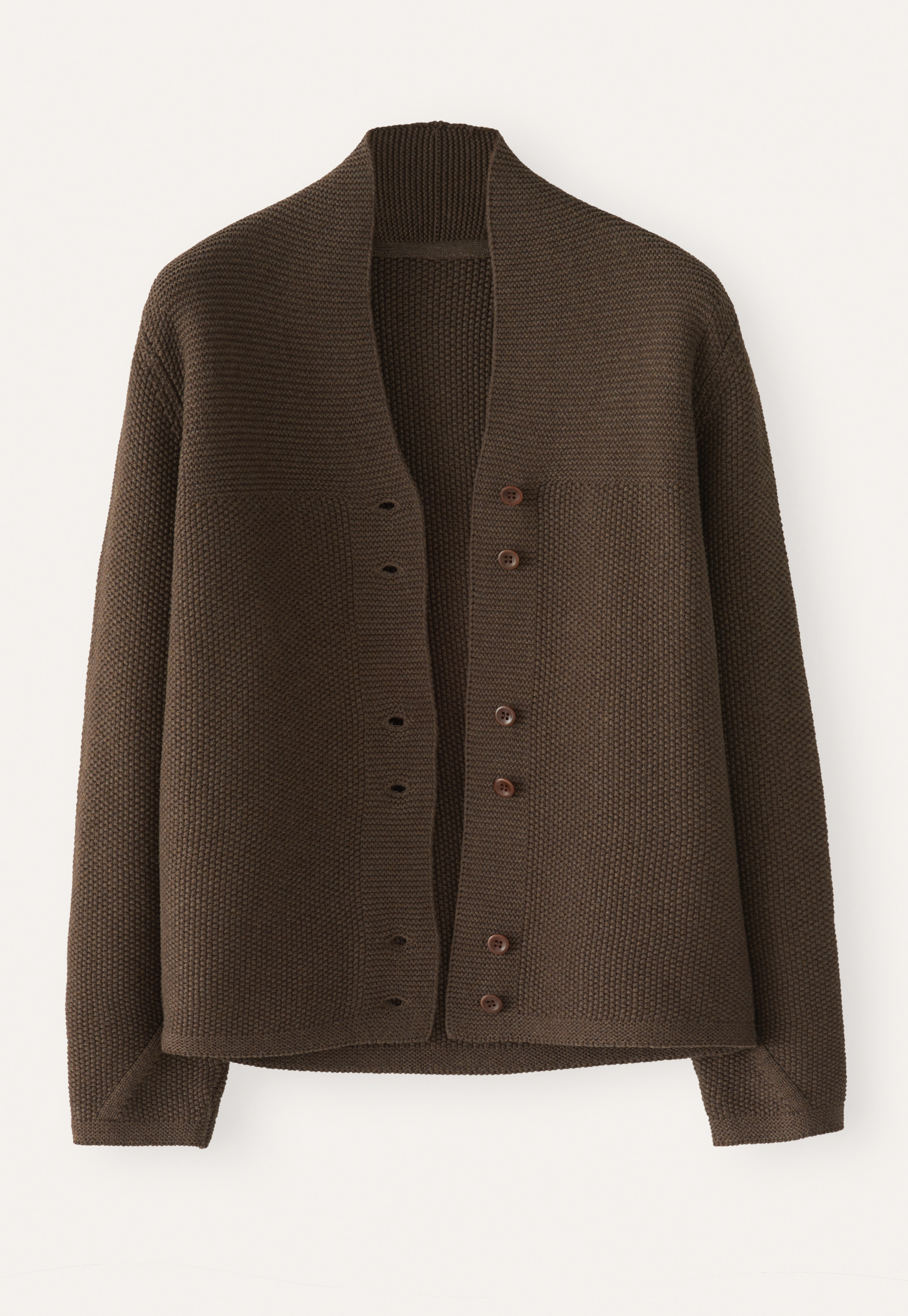 Poetry Button-front cotton cardigan