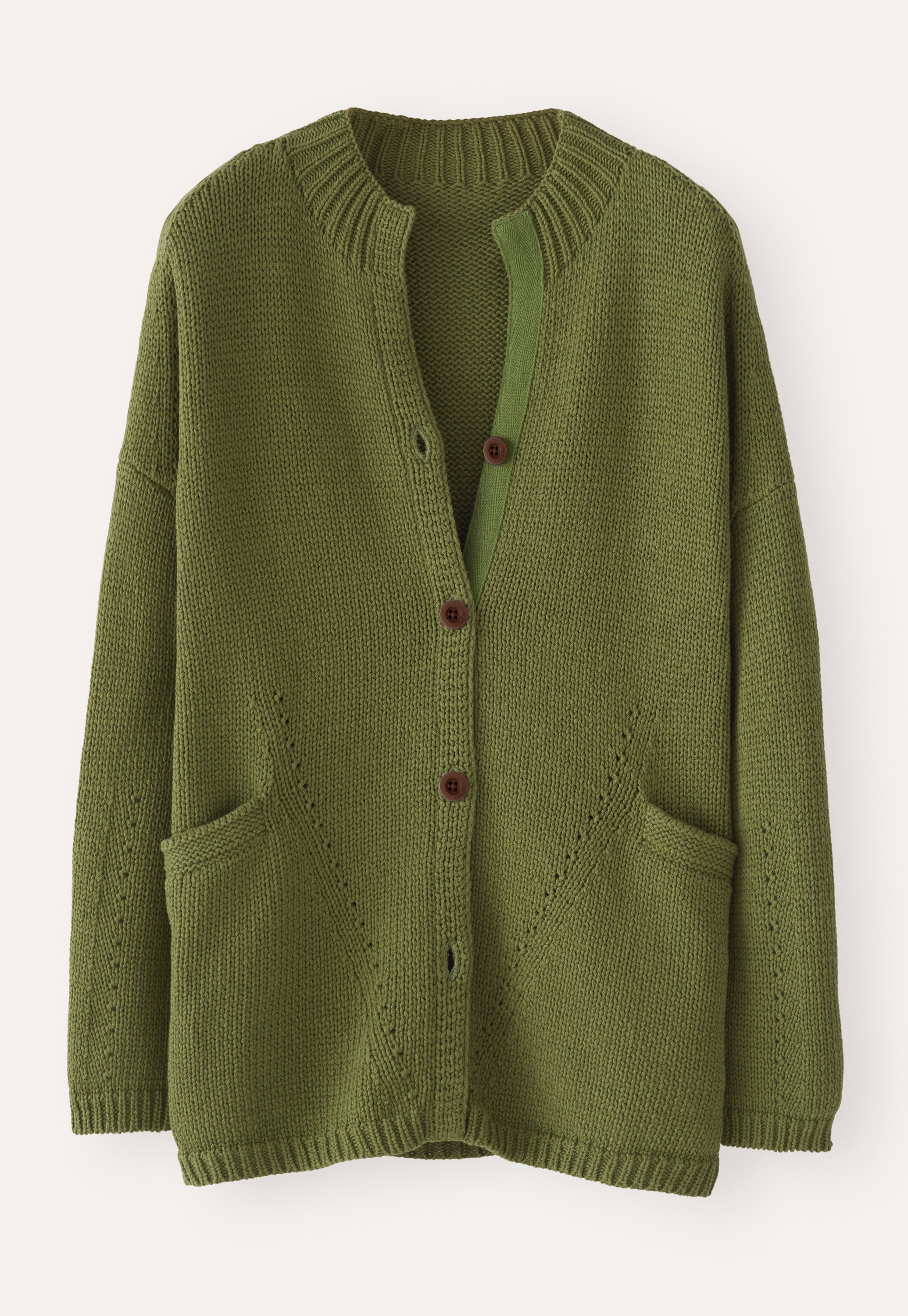 Poetry Chunky cotton-tape cardigan