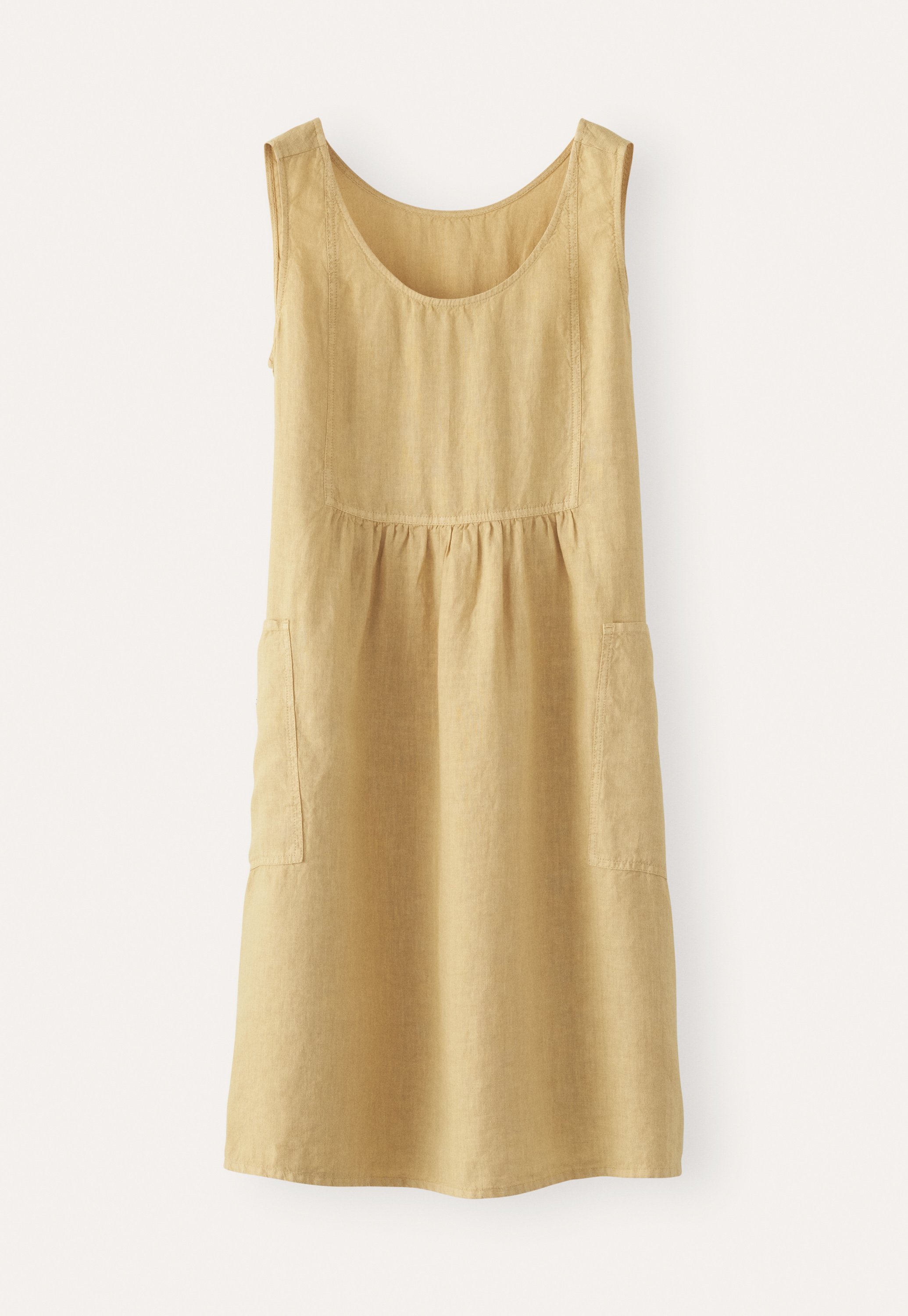 chinese dress ladies Sleeveless Linen Shift Dress