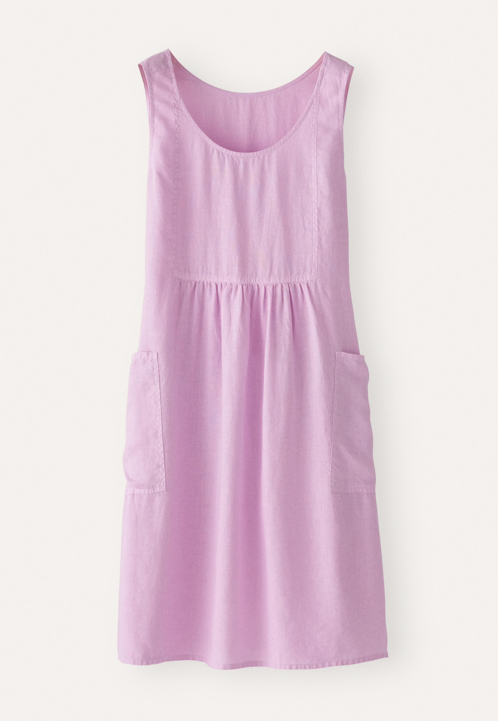 chinese dress ladies Women's Casual Loose Linen Pure Color Dress– FantasyLinen main image 1