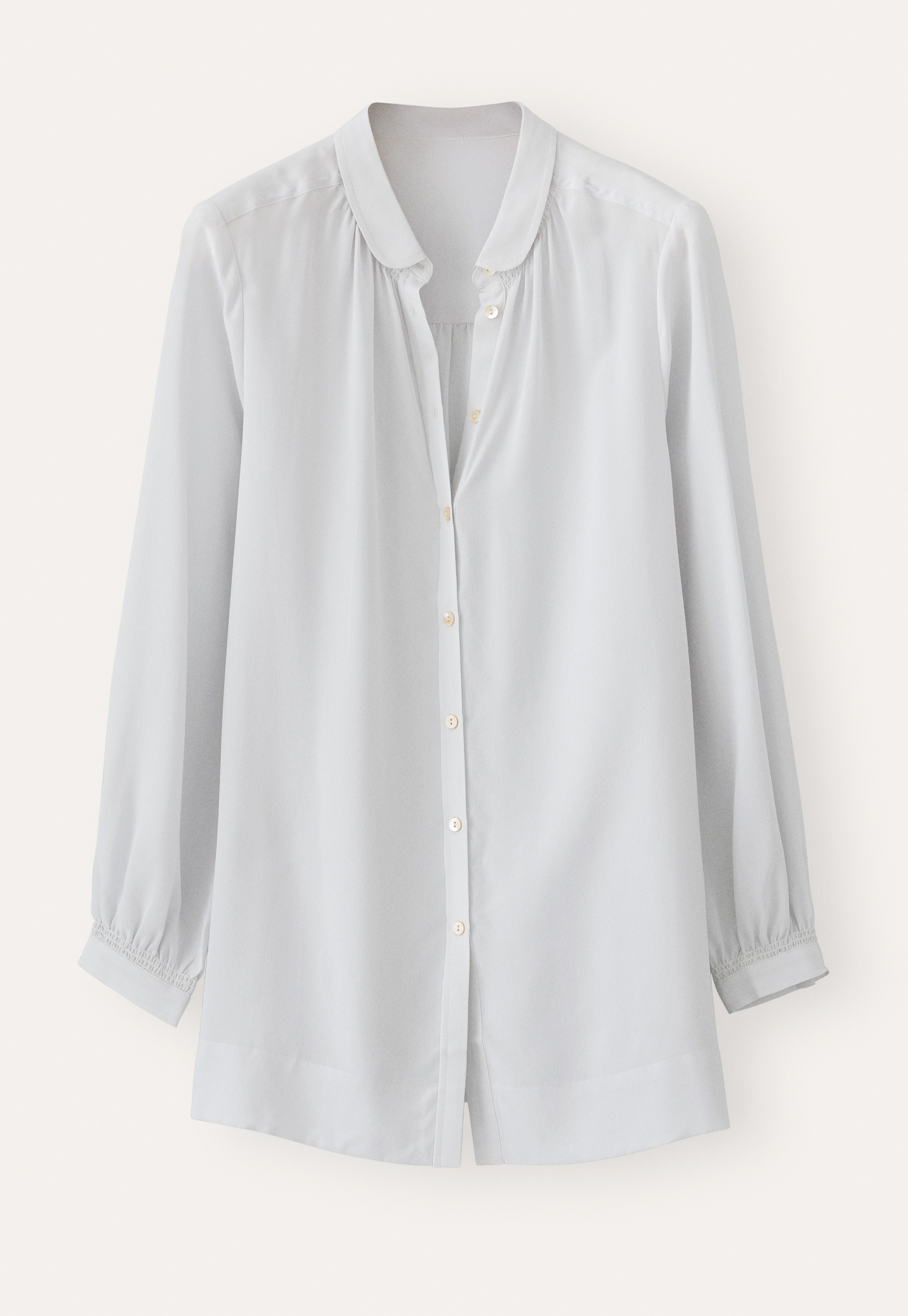 silk long shirt