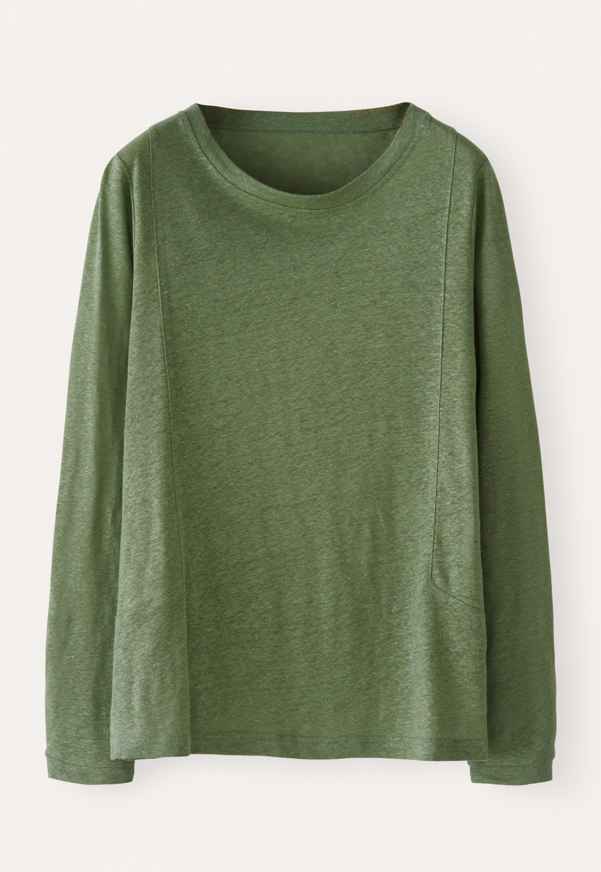 Poetry - Long-sleeve linen jersey top