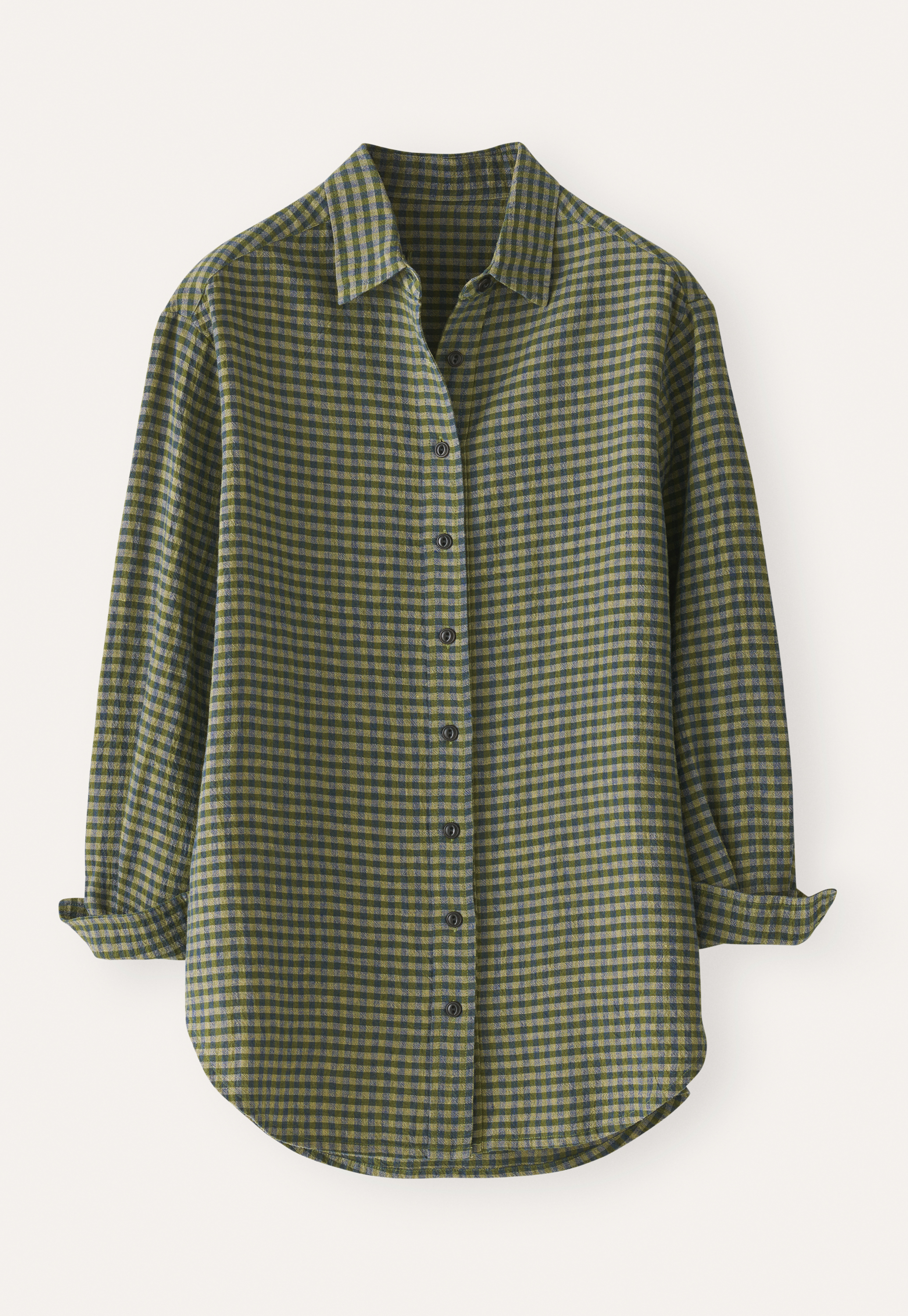 Poetry - Gingham checked linen shirt