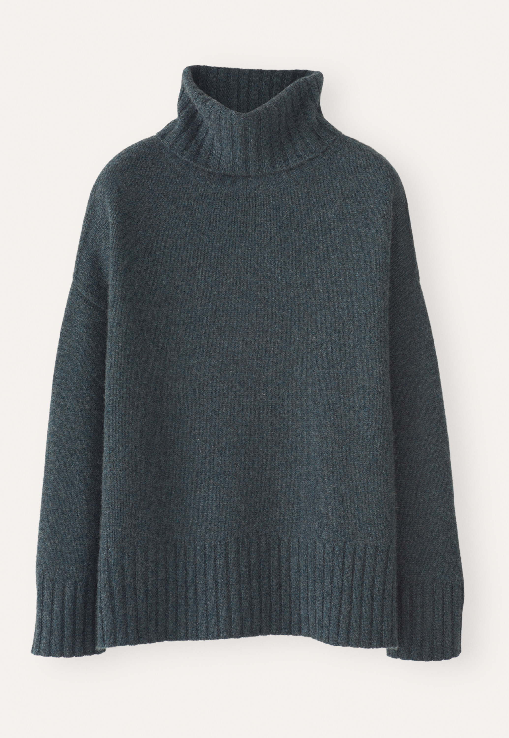 Cashmere Fine Knit Cowl Neck Jumper Poetry Cashmere Roll-neck Sweater