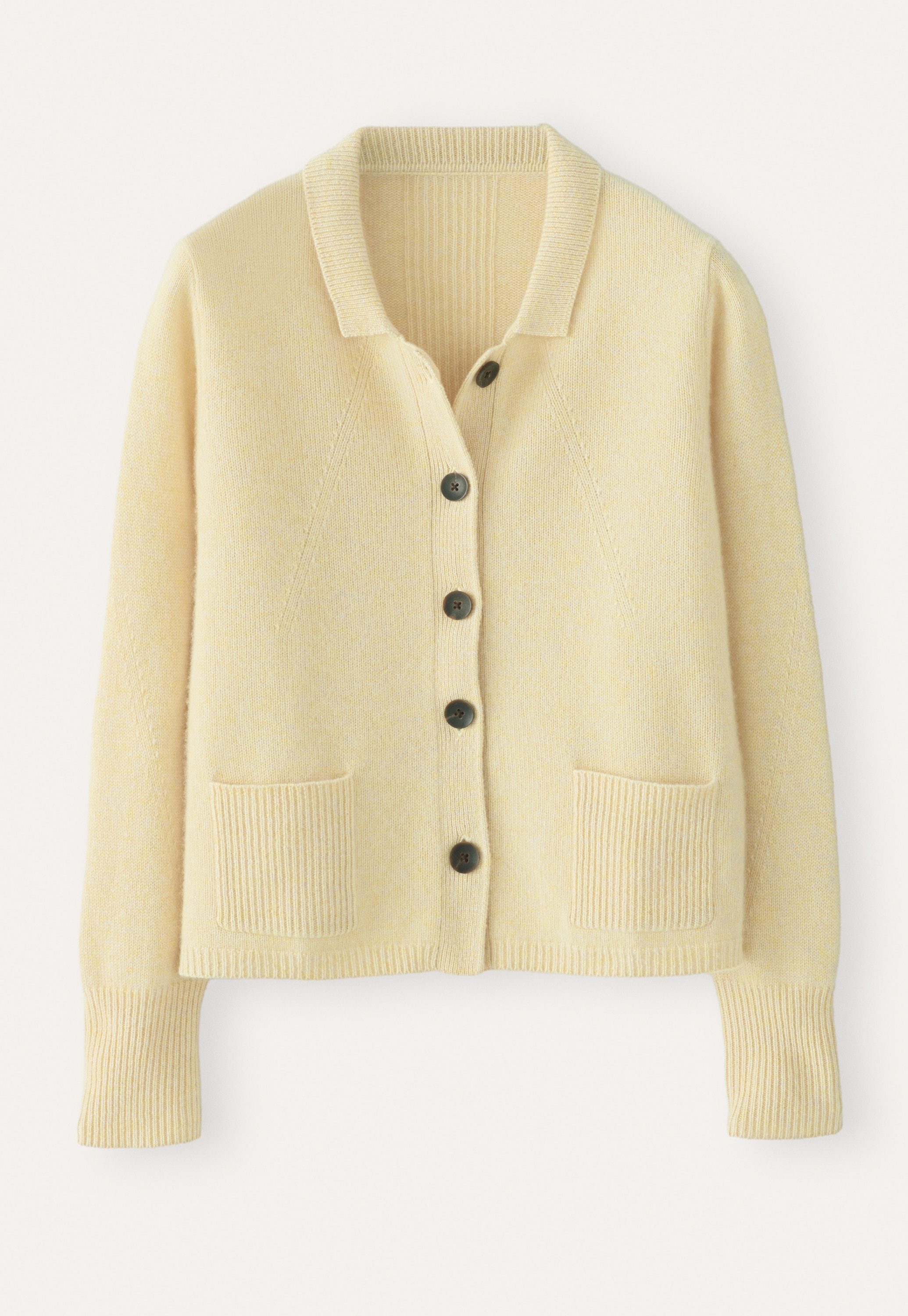 POETRY - Cashmere patch-pocket knit jacket