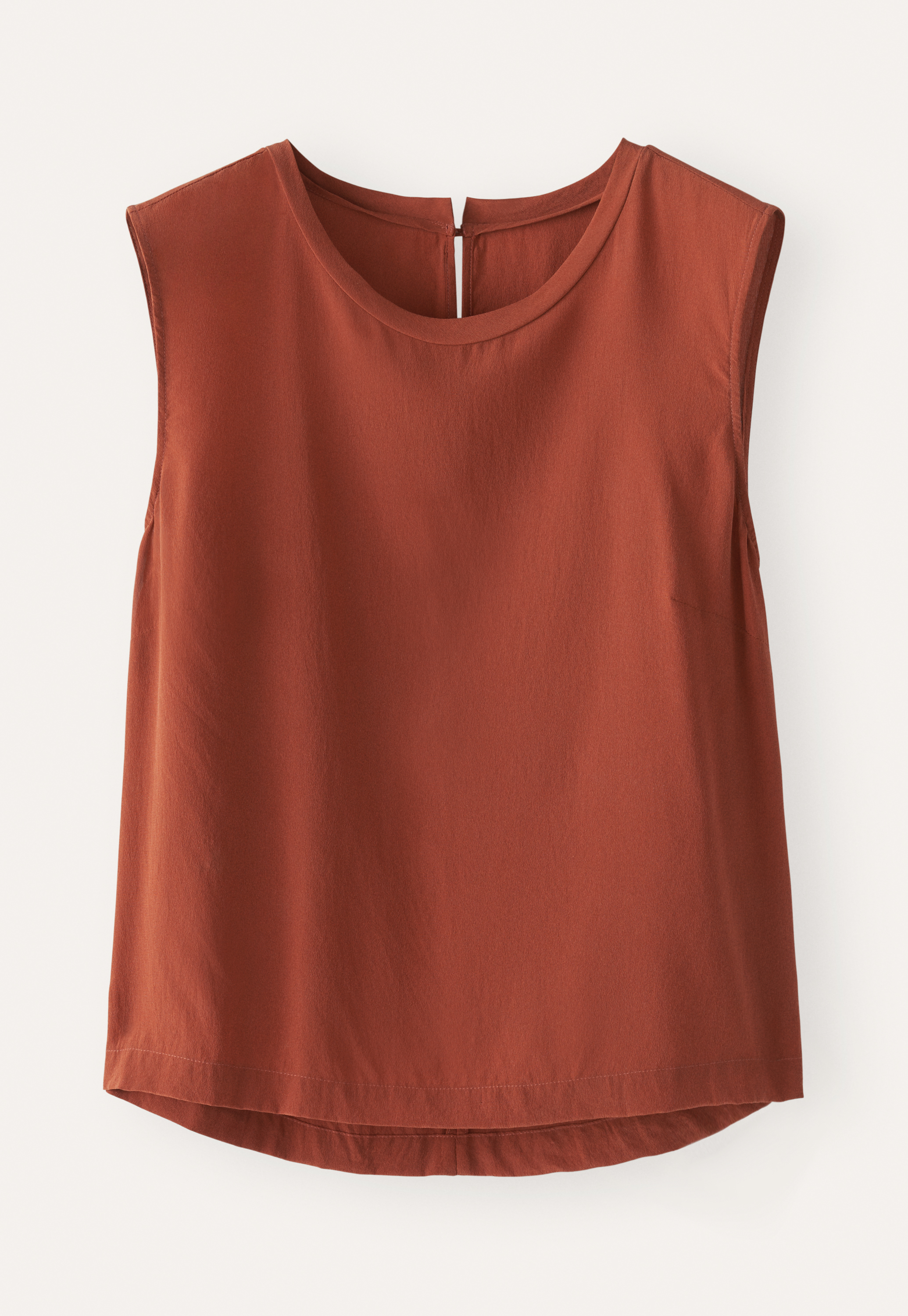 100% Silk outlets Sleeveless Top