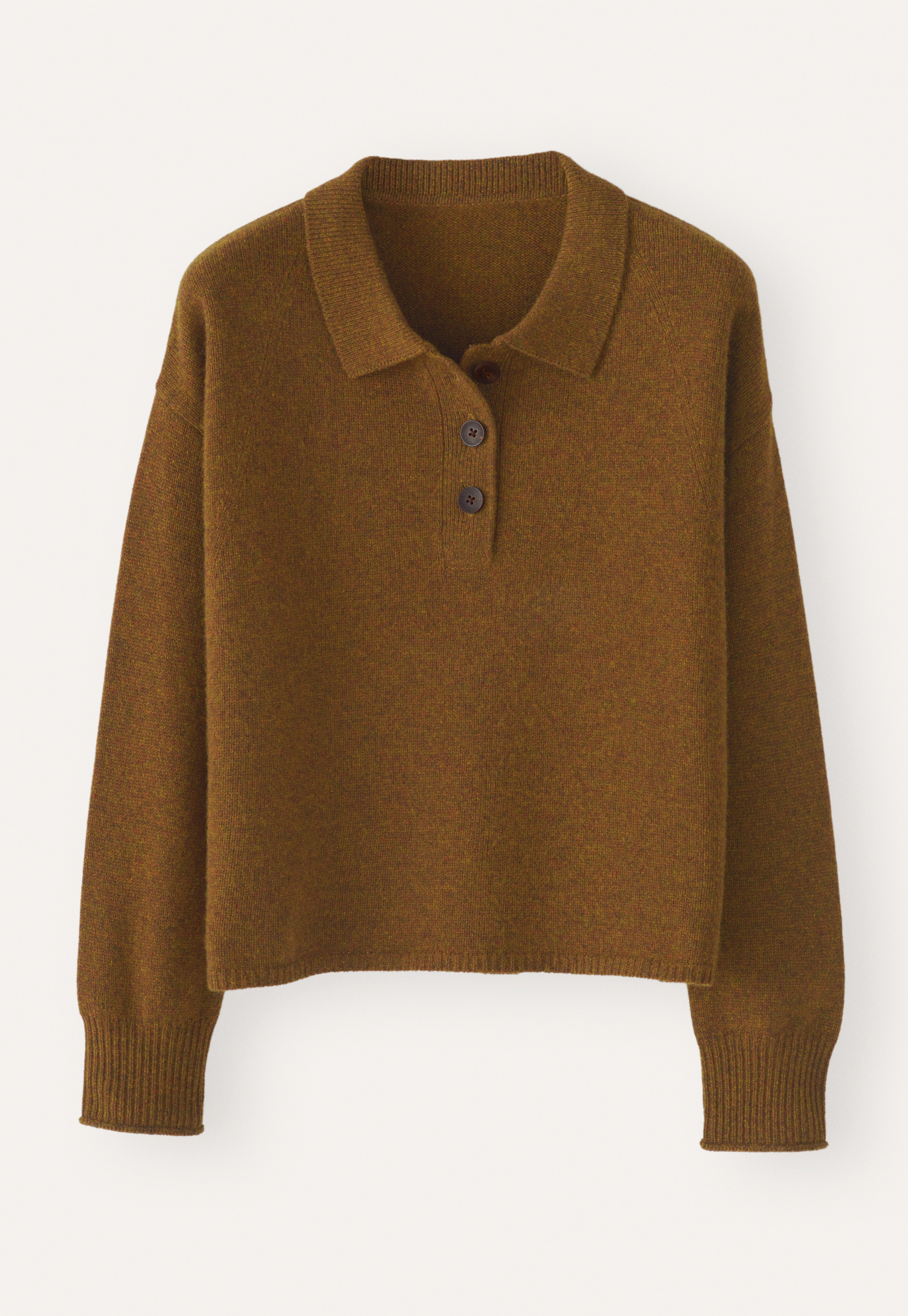 Women's Collared Cashmere Sweater Women's Cotton/Cashmere