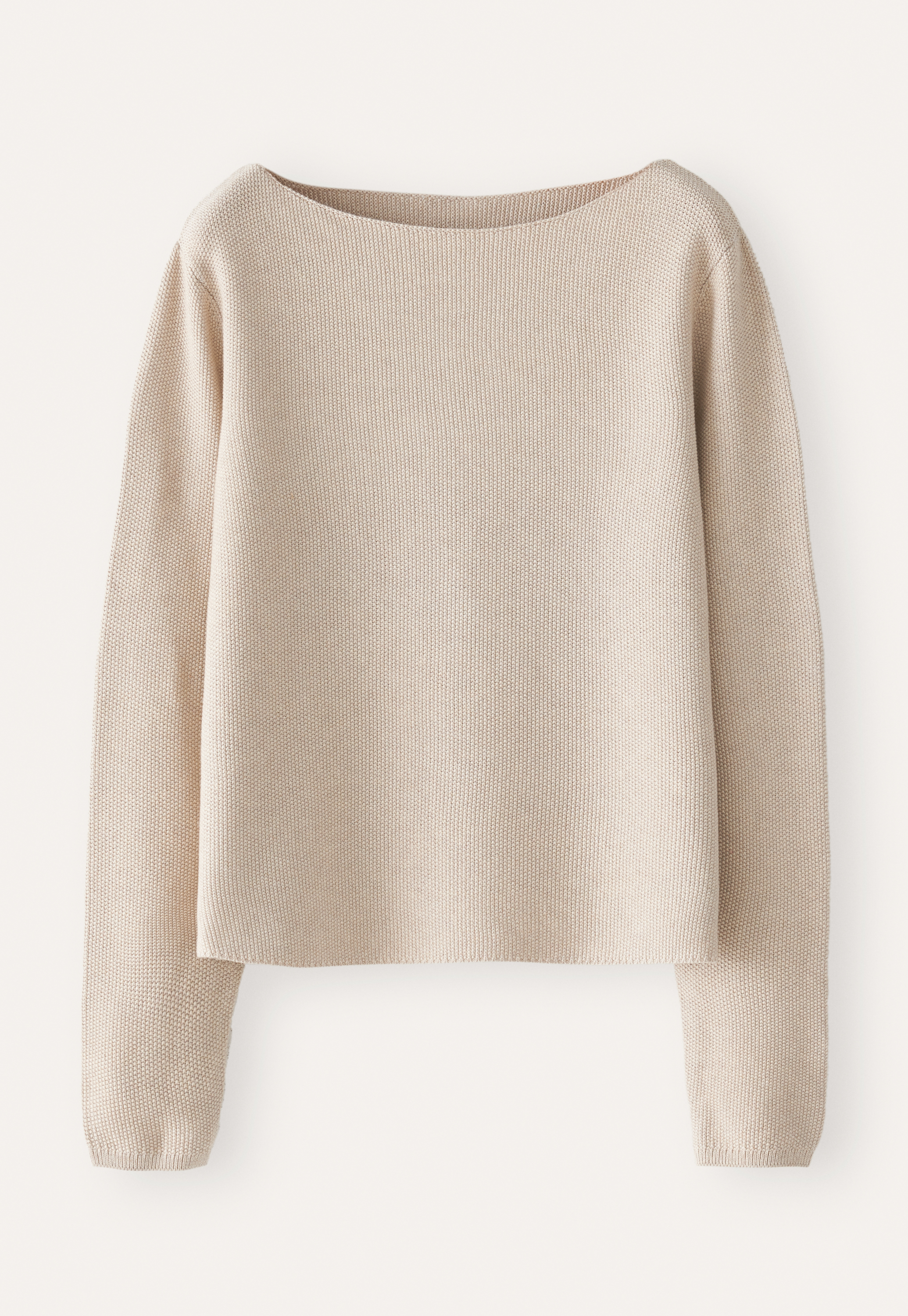 Poetry Cotton boat-neck sweater