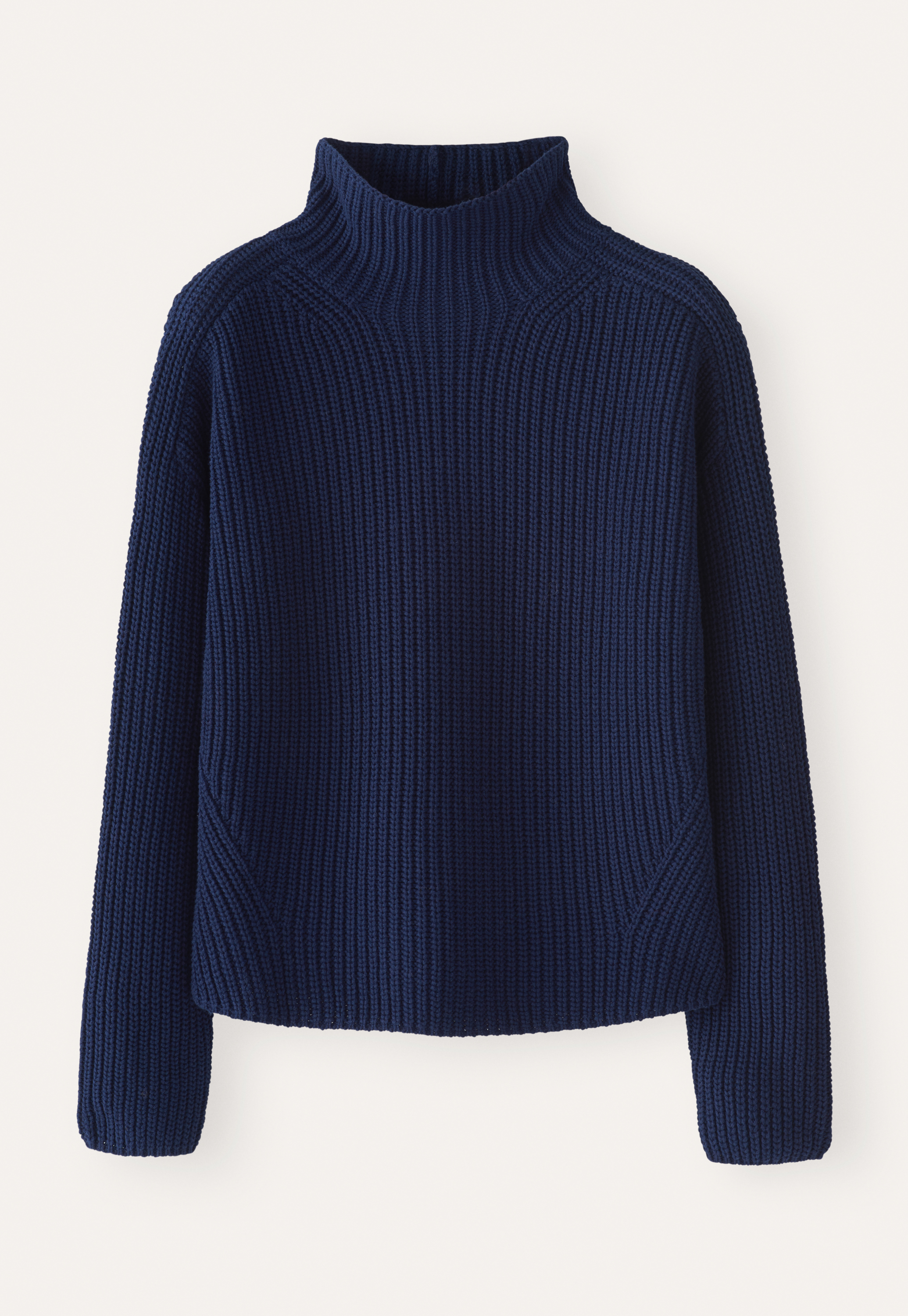 Poetry - Cotton tape funnel-neck sweater