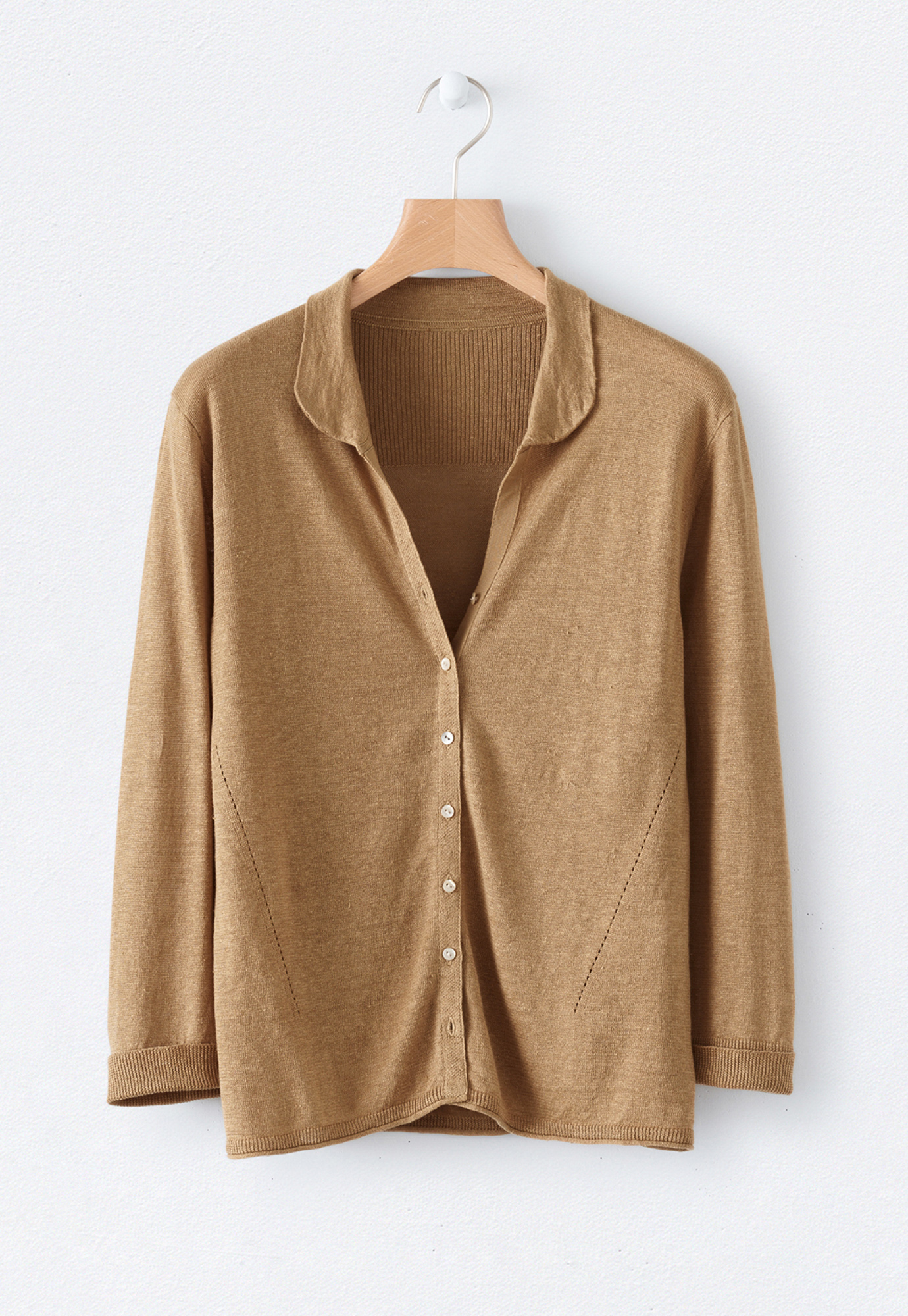 OYOANGLE Women's Chiffon Sheer Long Sleeve Open Front